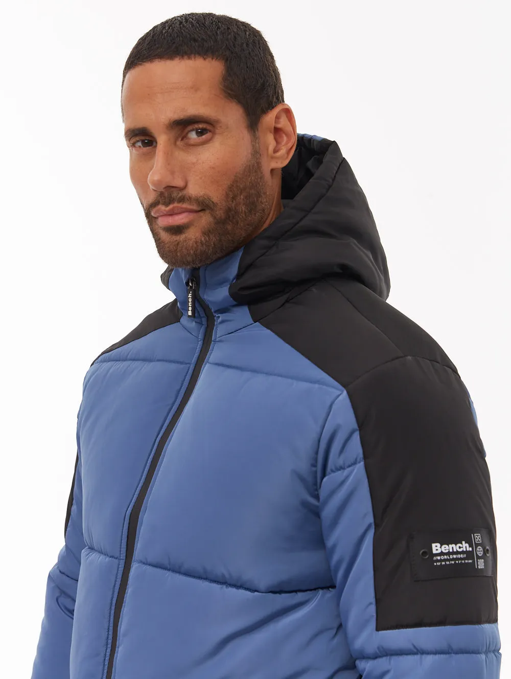 Grentin Puffer Jacket - Blue Smooth Finish