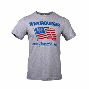 Grey USA Tee Durable Weave