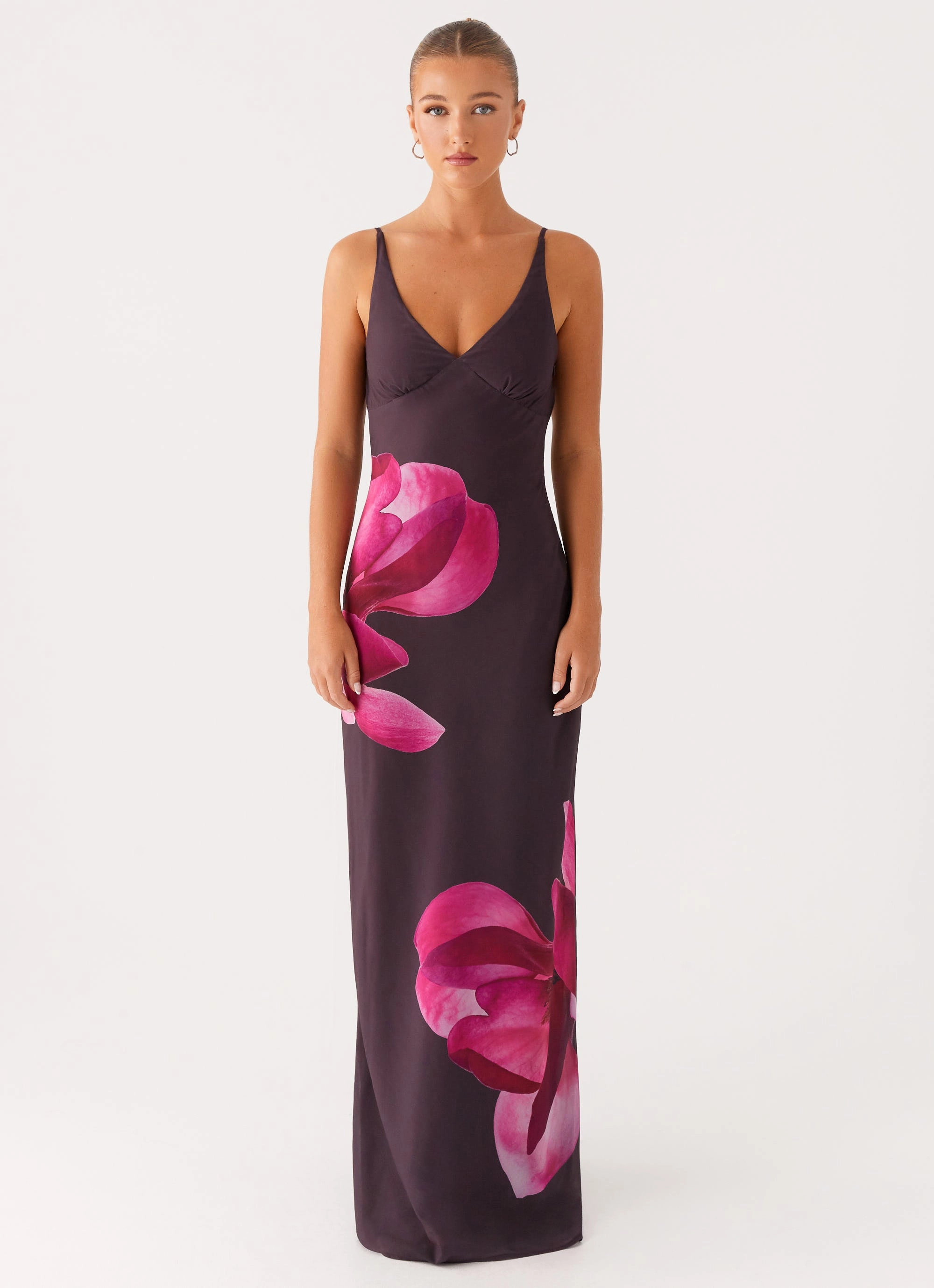Griselda Maxi Dress - Dark Chocolate Warm Undertone