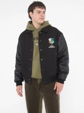 Guess Originals Crest Letterman Jacket Odor Control Fibers hypoallergenic material