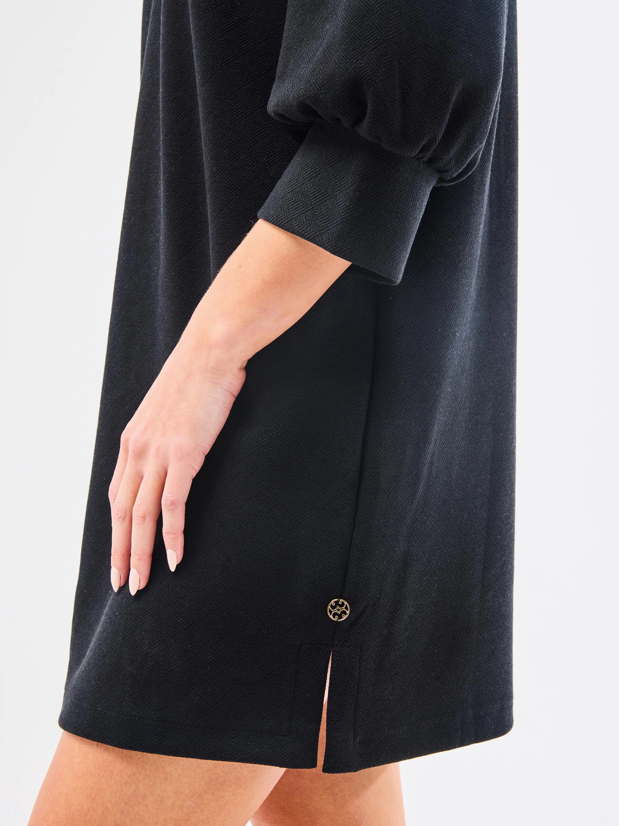 Square Neck Hadley Dress | Black