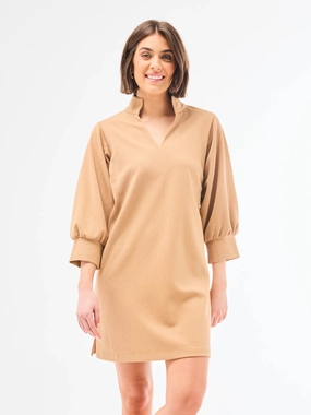 Hadley Dress | Camel Mesh Soft Relax Feel