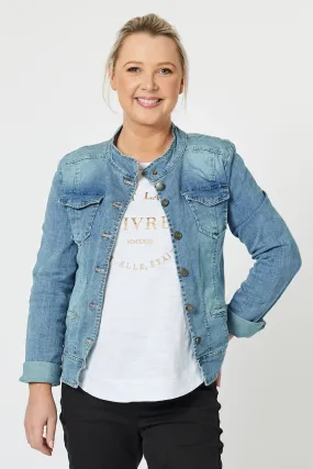 Non Restrictive Cut Threadz - 44017 Maggie Denim Jacket