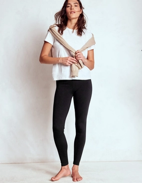 All-day Comfort High Rise Jersey Leggings-Black