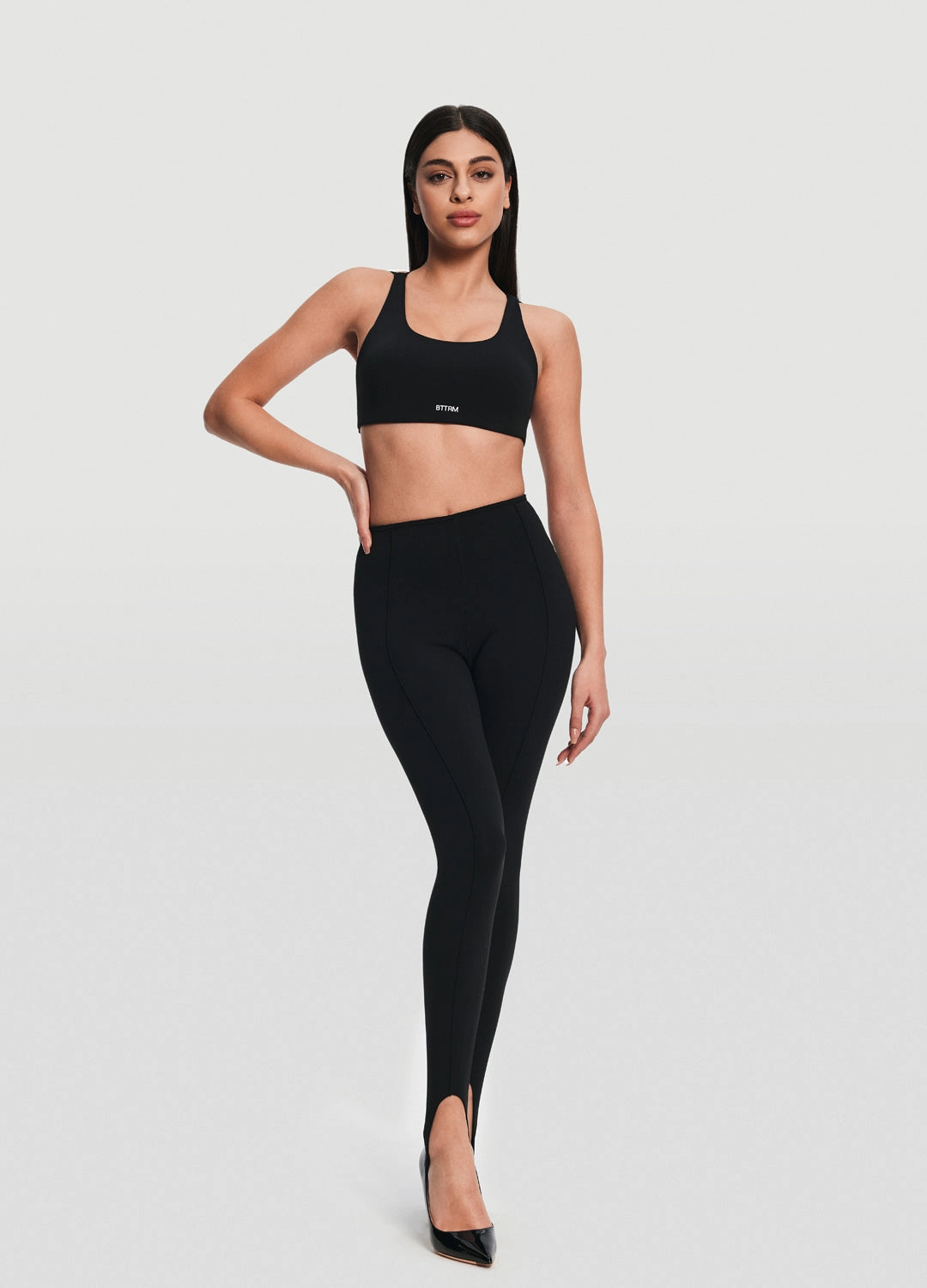 High-Rise Stirrup Leggings Comfortable Stretch