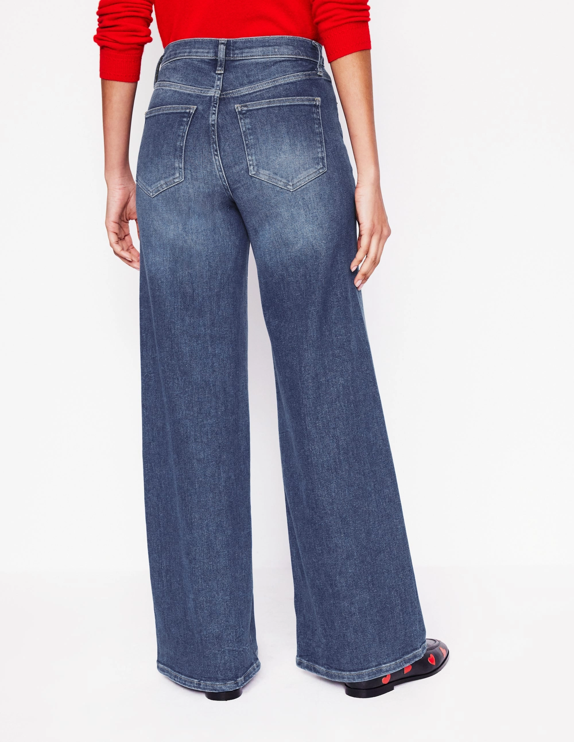 OdorResistantTreatment High Rise Wide Leg Jeans-Mid Vintage