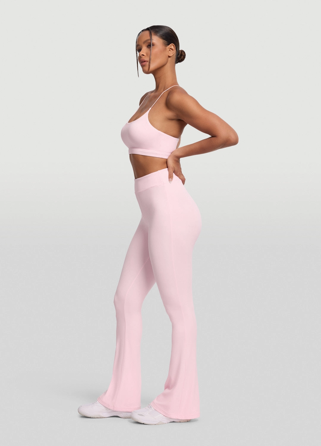 High-Waisted Flared Leggings Summer Wear Fade Resistant