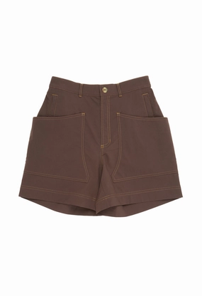 Moisture Wicking Fabric Hikerkind Women's 8 Pocket Shorts 01 - Garnet