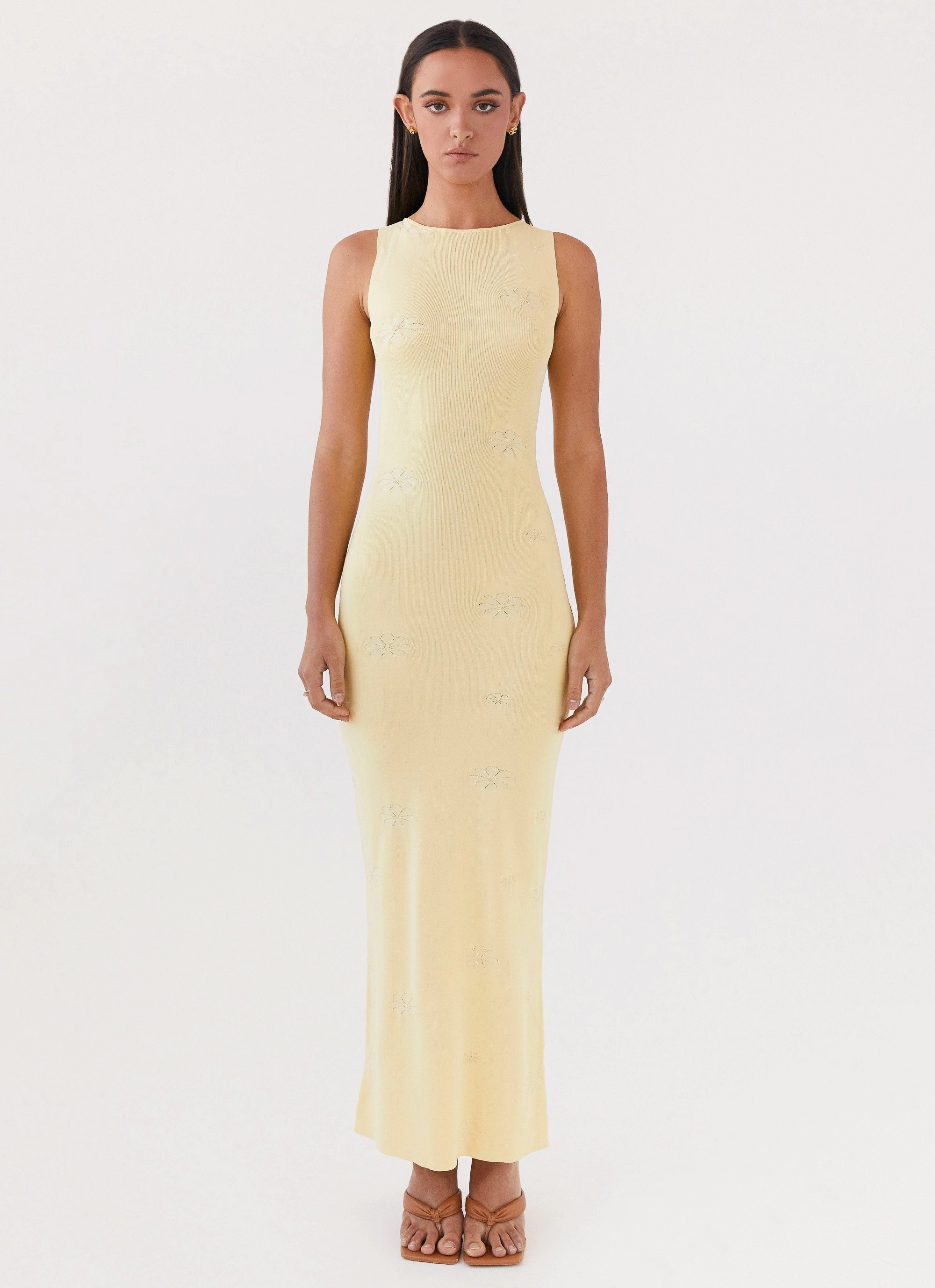 Holly Knit Maxi Dress - Yellow Bold Touches