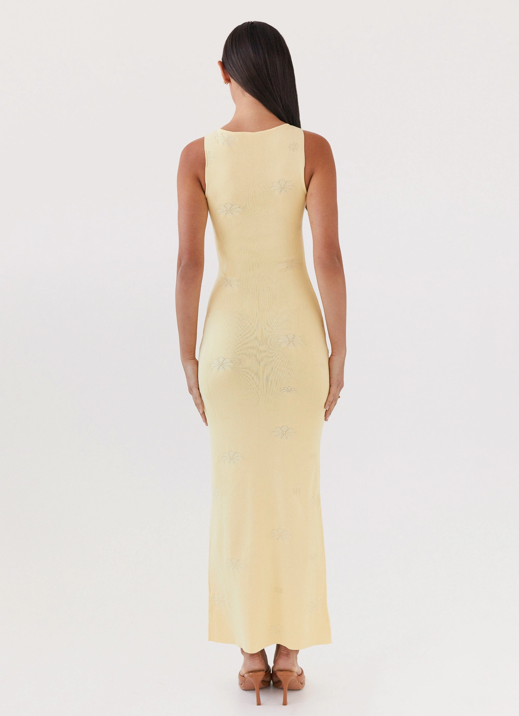 Holly Knit Maxi Dress - Yellow Sophisticated Wear