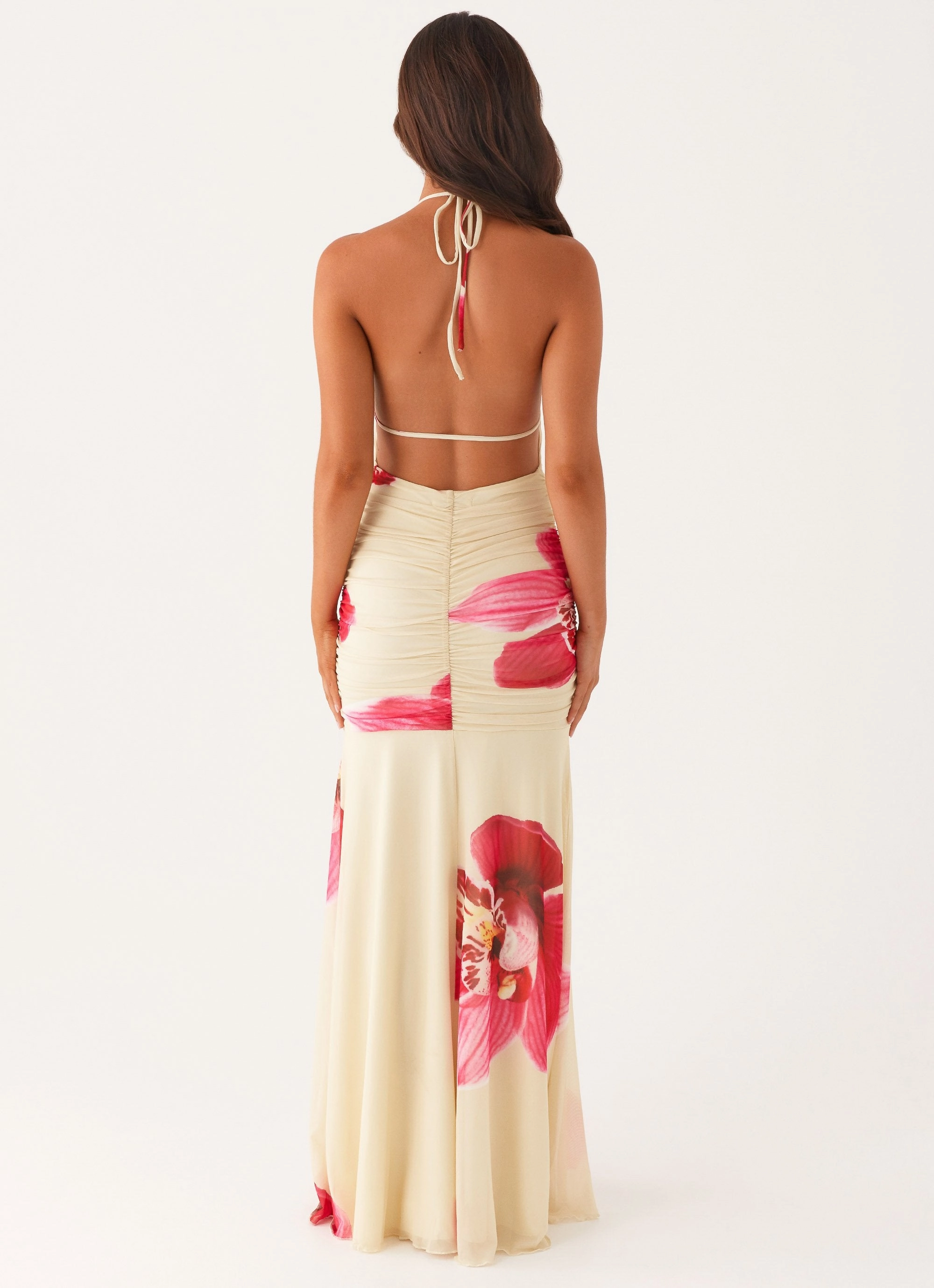 Hollywood Maxi Dress - Orchid Yellow Morning Glow
