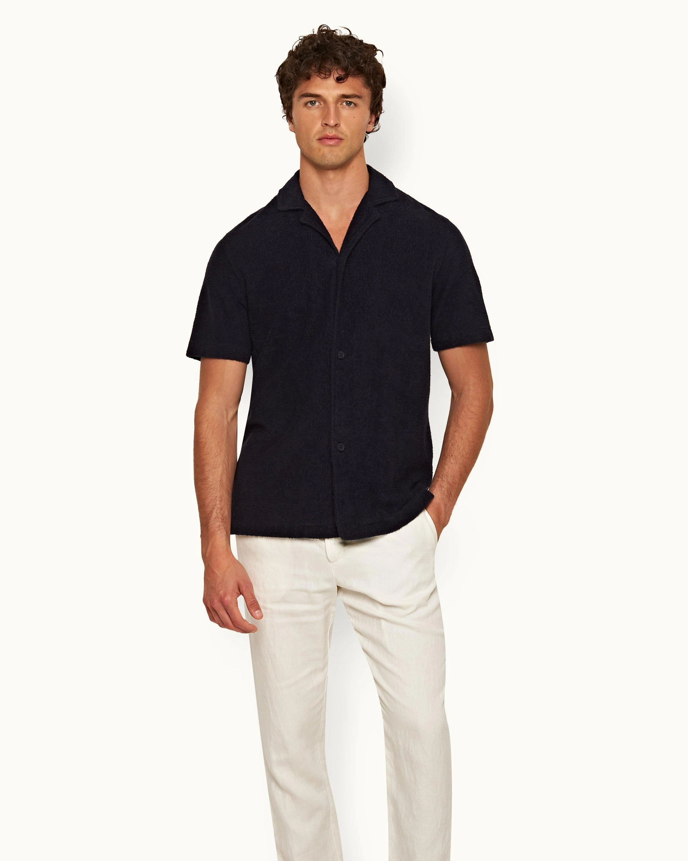 Howell Towelling Subtle Print Work Appropriate