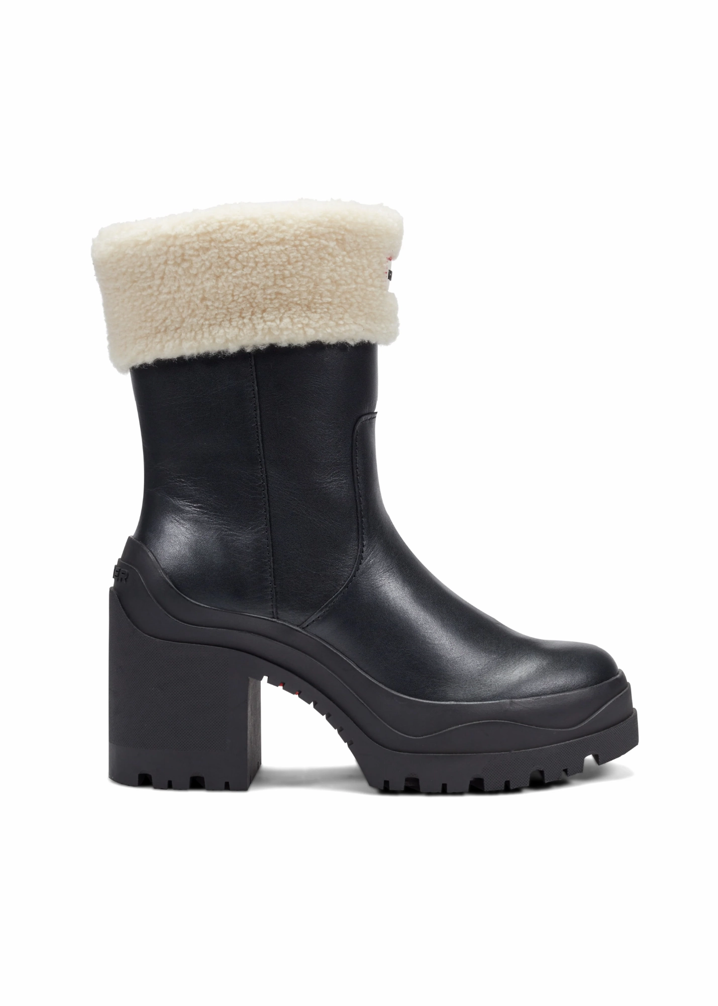 Hunter Marisol Heeled Waterproof Chelsea Boots Denim Touch Protective Finish Outdoor Trek