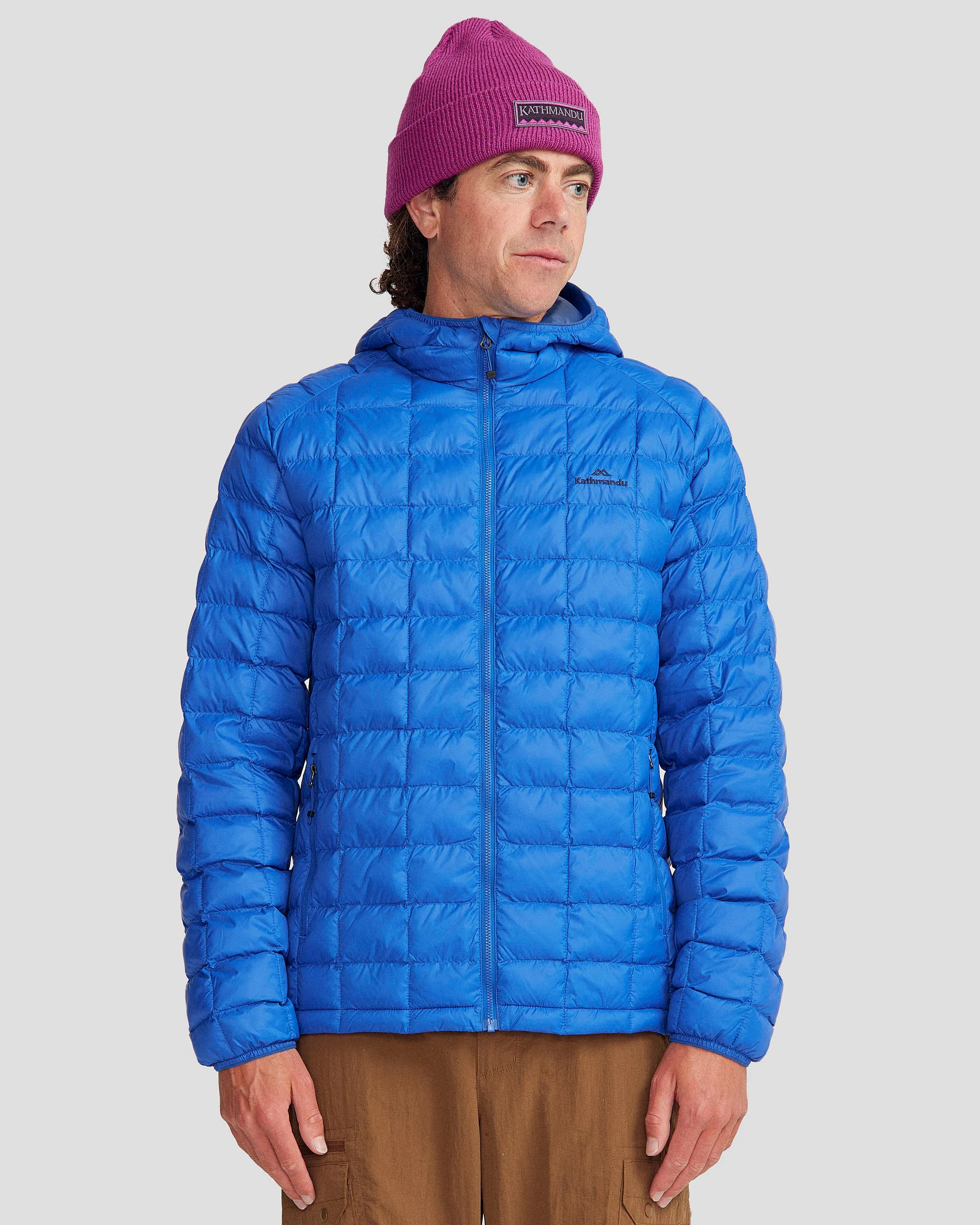 quick dry Adjustable Cuff Men's Heli Insulated Hooded Jacket - Peak Blue