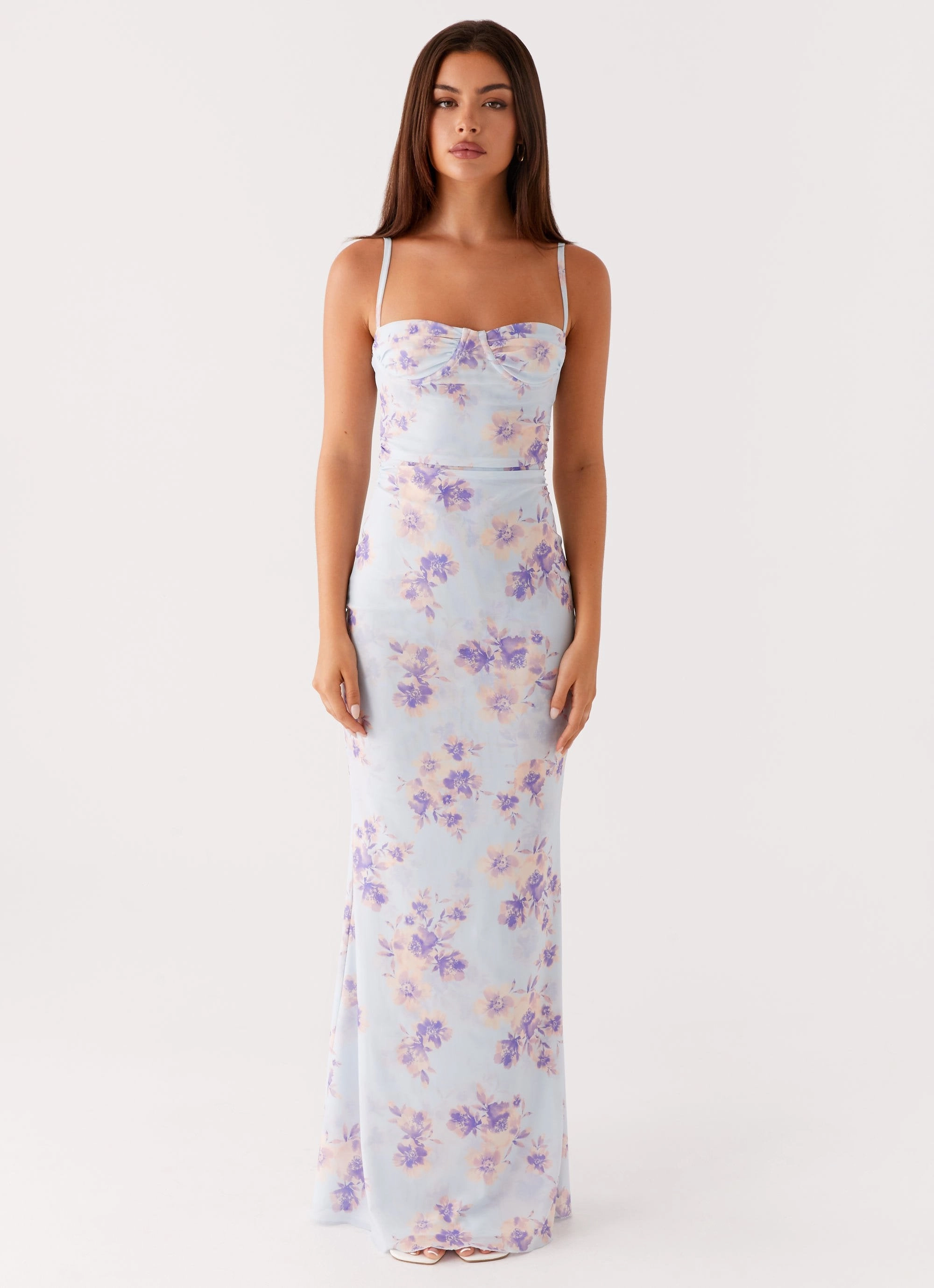 Impress Maxi Dress - Print Halter neck Soft Balance