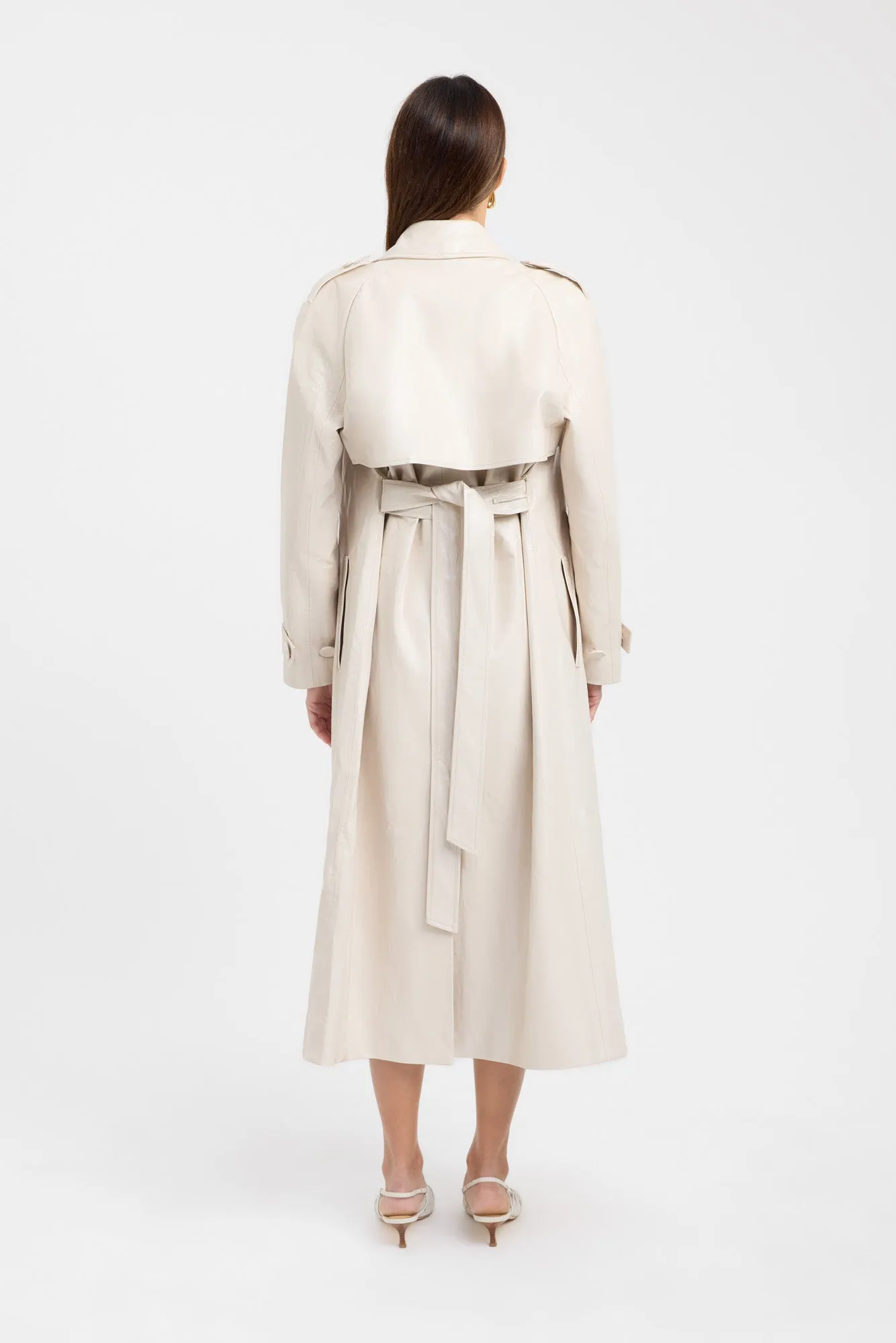Andes Trench Coat Layered Drape
