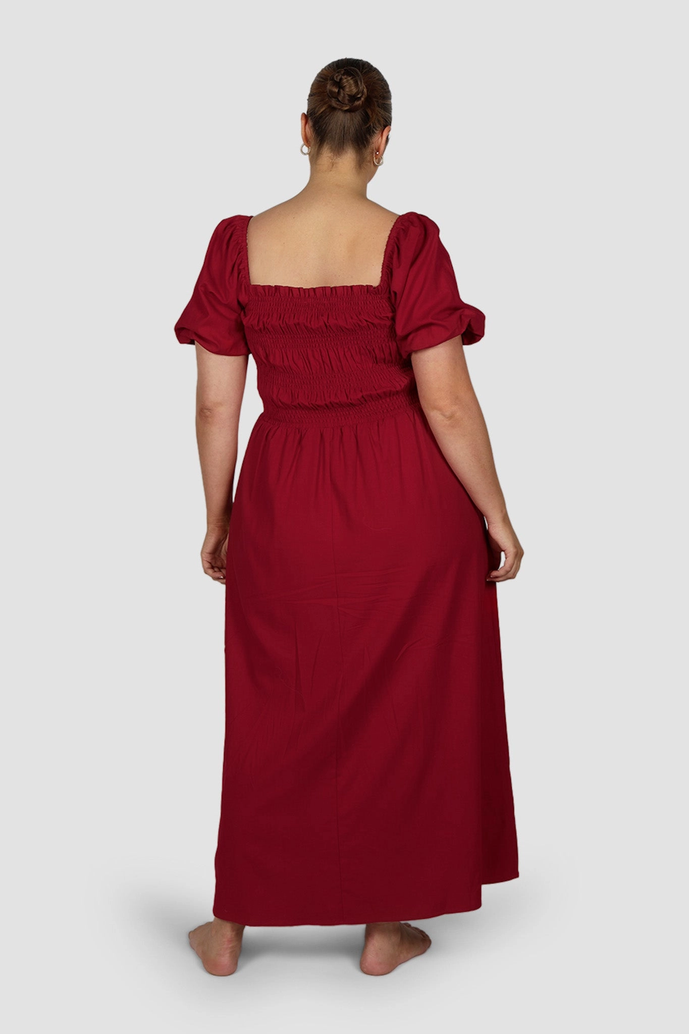 ISMAE MAXI DRESS RED Stylish party wear