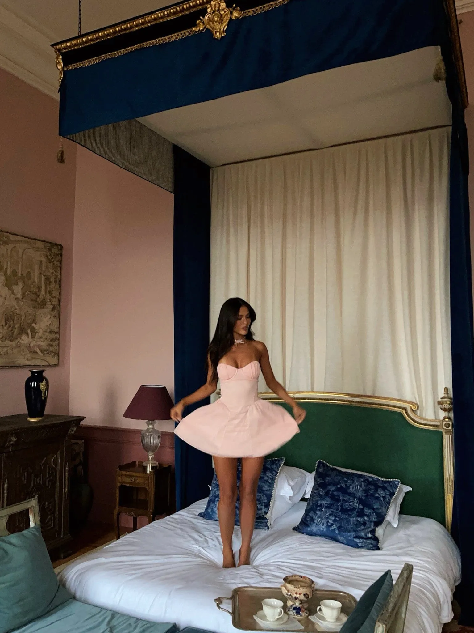 Cozy Texture JAID MINI DRESS BABY PINK