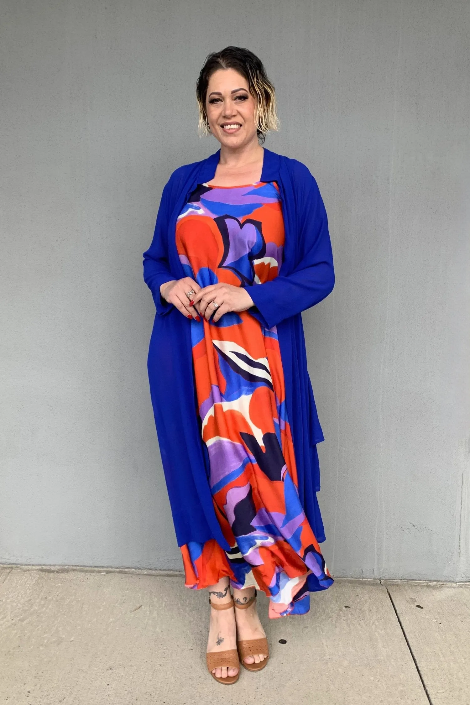 Magnetic Closure Jellicoe - JS24-26A Frilled Back Duster