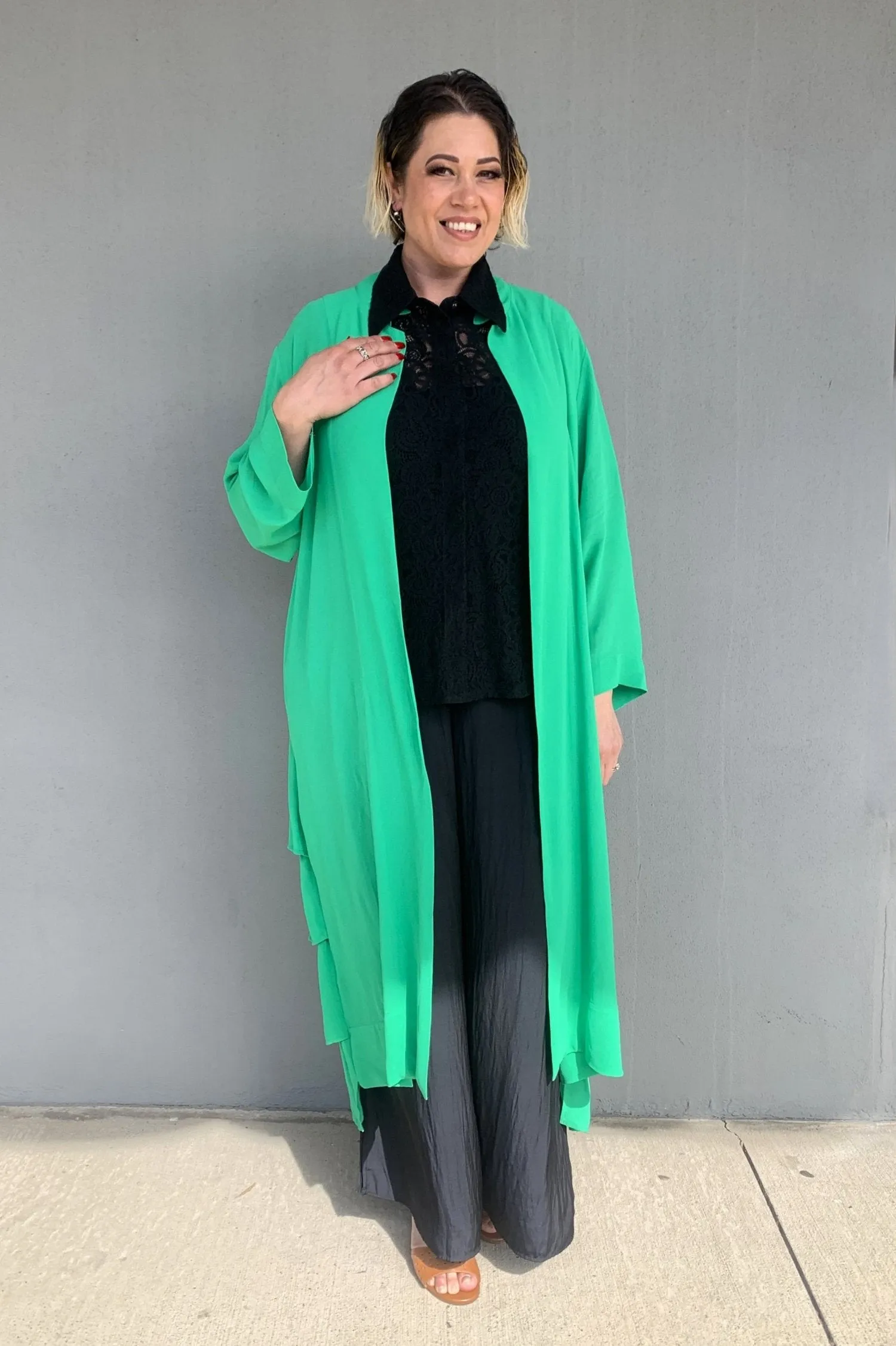 Hidden Ventilation Zones Jellicoe - JS24-26B Frilled Back Duster