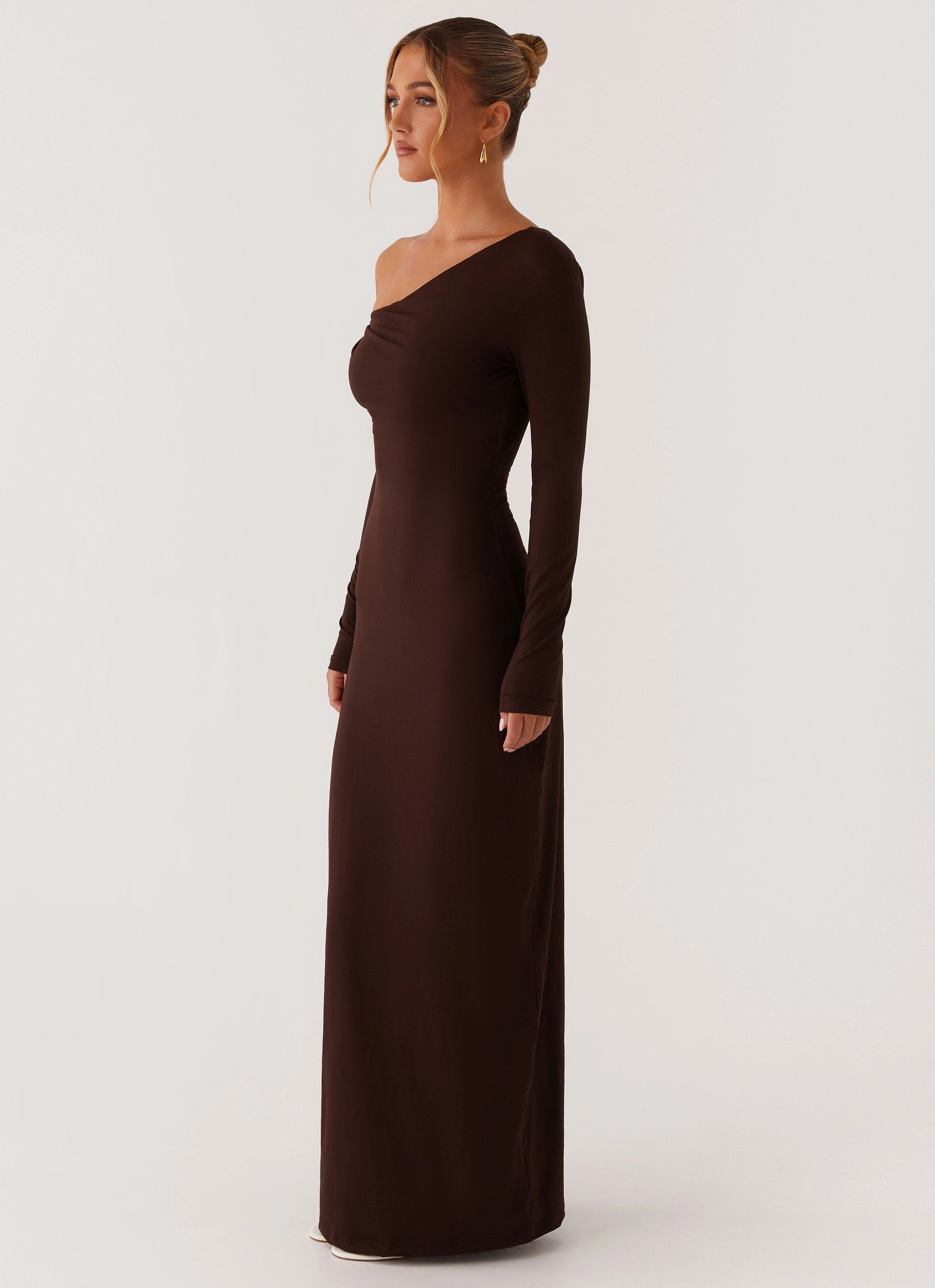 Jordana Twist Maxi Dress - Brown Vibrant Movement