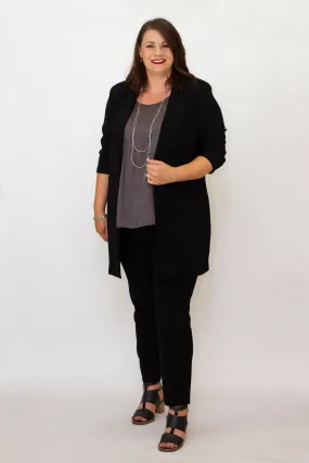 Joseph Ribkoff - 194192M Longline Jacket Travel Light Fit Reinforced Zippers