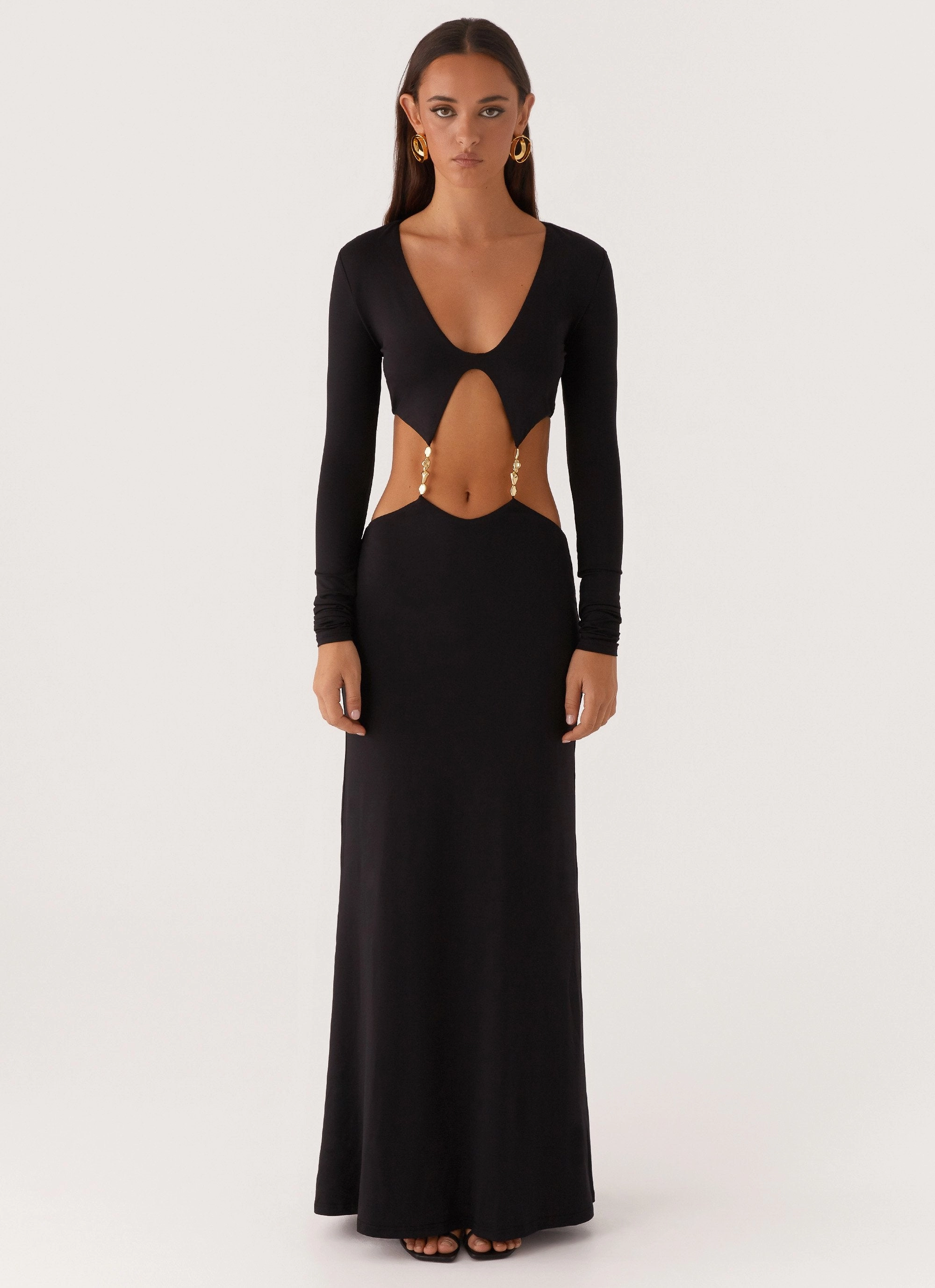 Fashion-forward day dress Jourdan Maxi Dress - Black