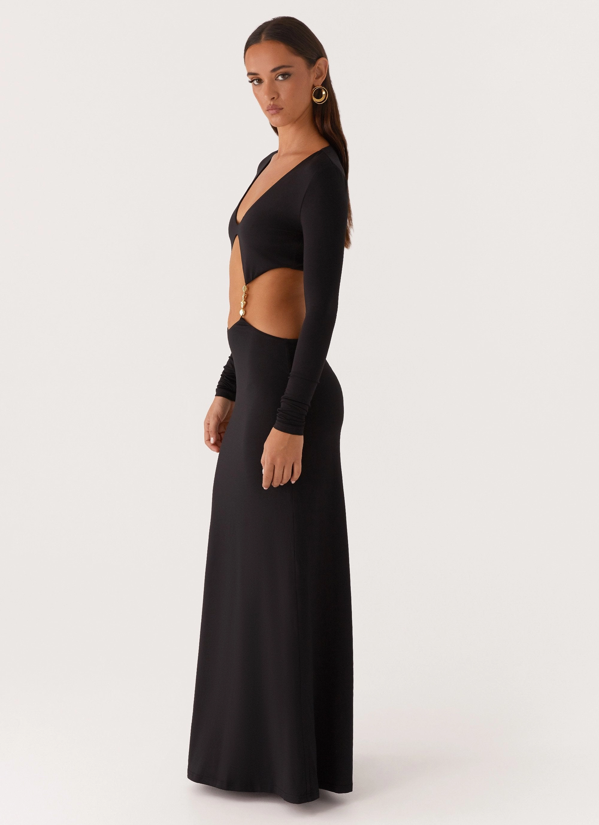 Vintage Vibe Comfortable and Flattering Jourdan Maxi Dress - Black