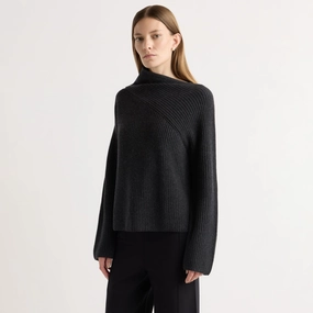 Julisa Asymmetric-Neck Sweater Versatile Style Active Wear Breathable Wearable