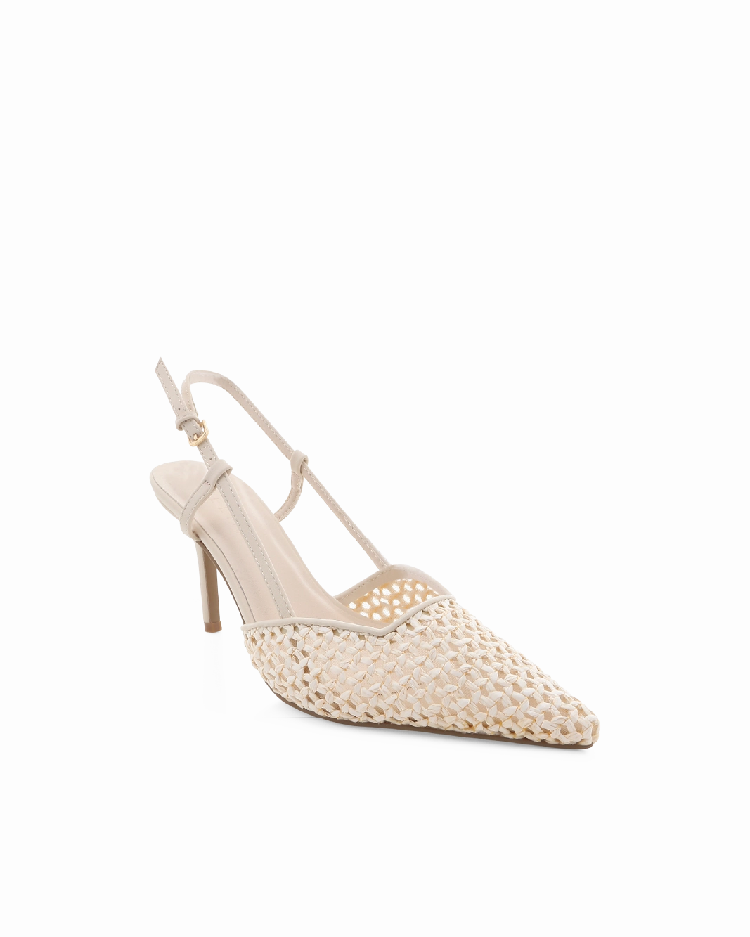 KAMERON - CREAM RAFFIA Classic Pumps