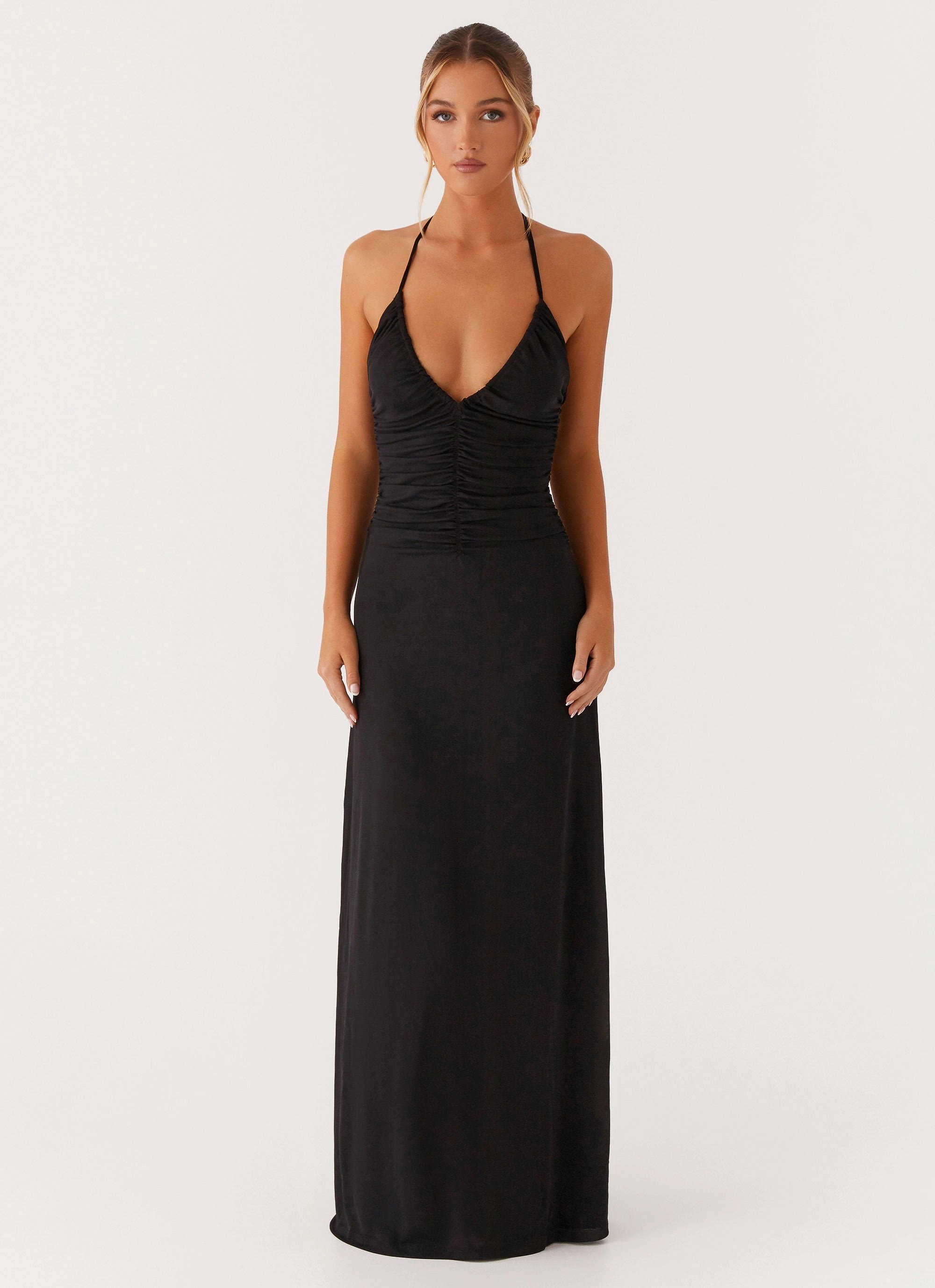 Kansas Maxi Dress - Black Fit Easy