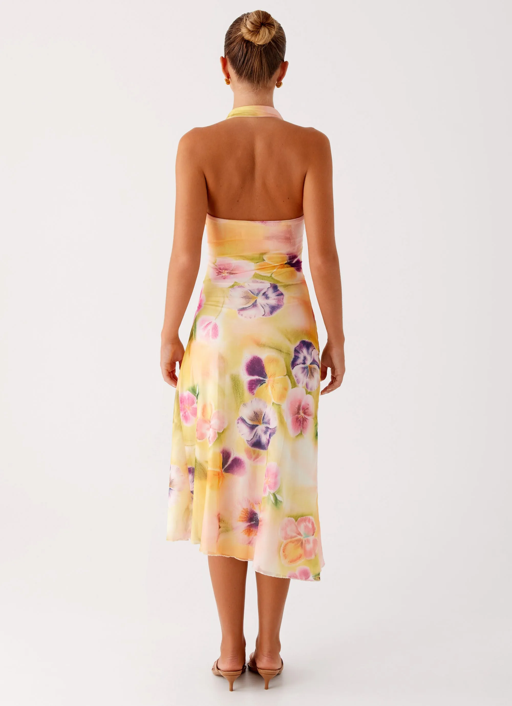 Lightweight Fit Kayce Midi Dress - Sunburst Floral