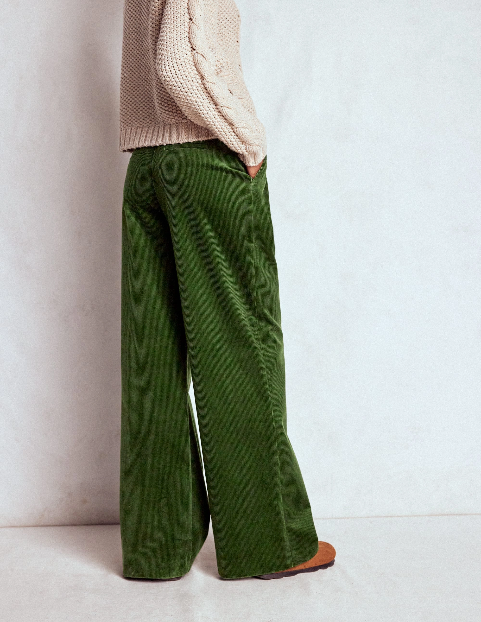 Kensington Cord Trousers-Green Fir Rugged Wear