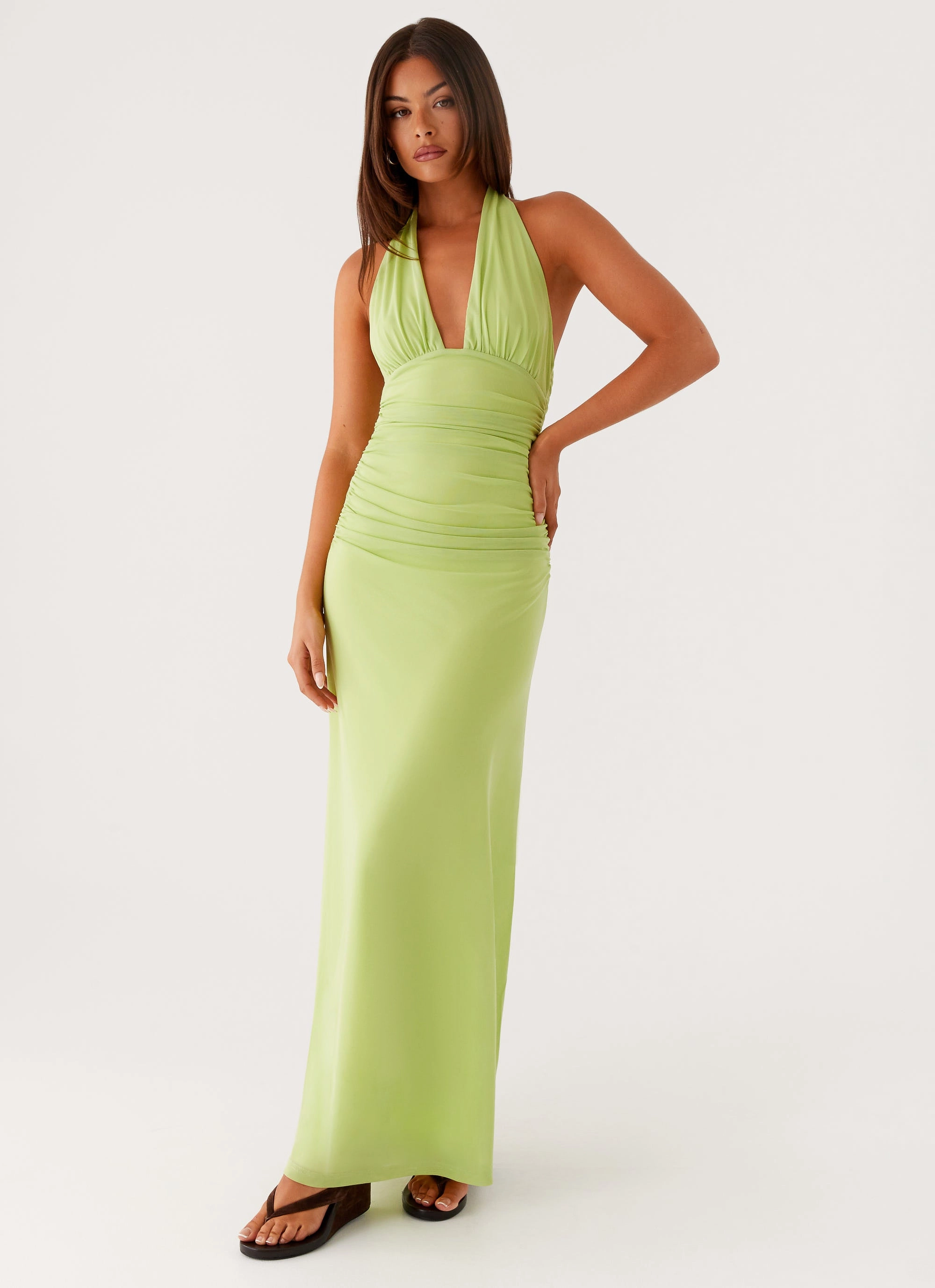 Pure Lines Style Ease Kerrie Maxi Dress - Lime