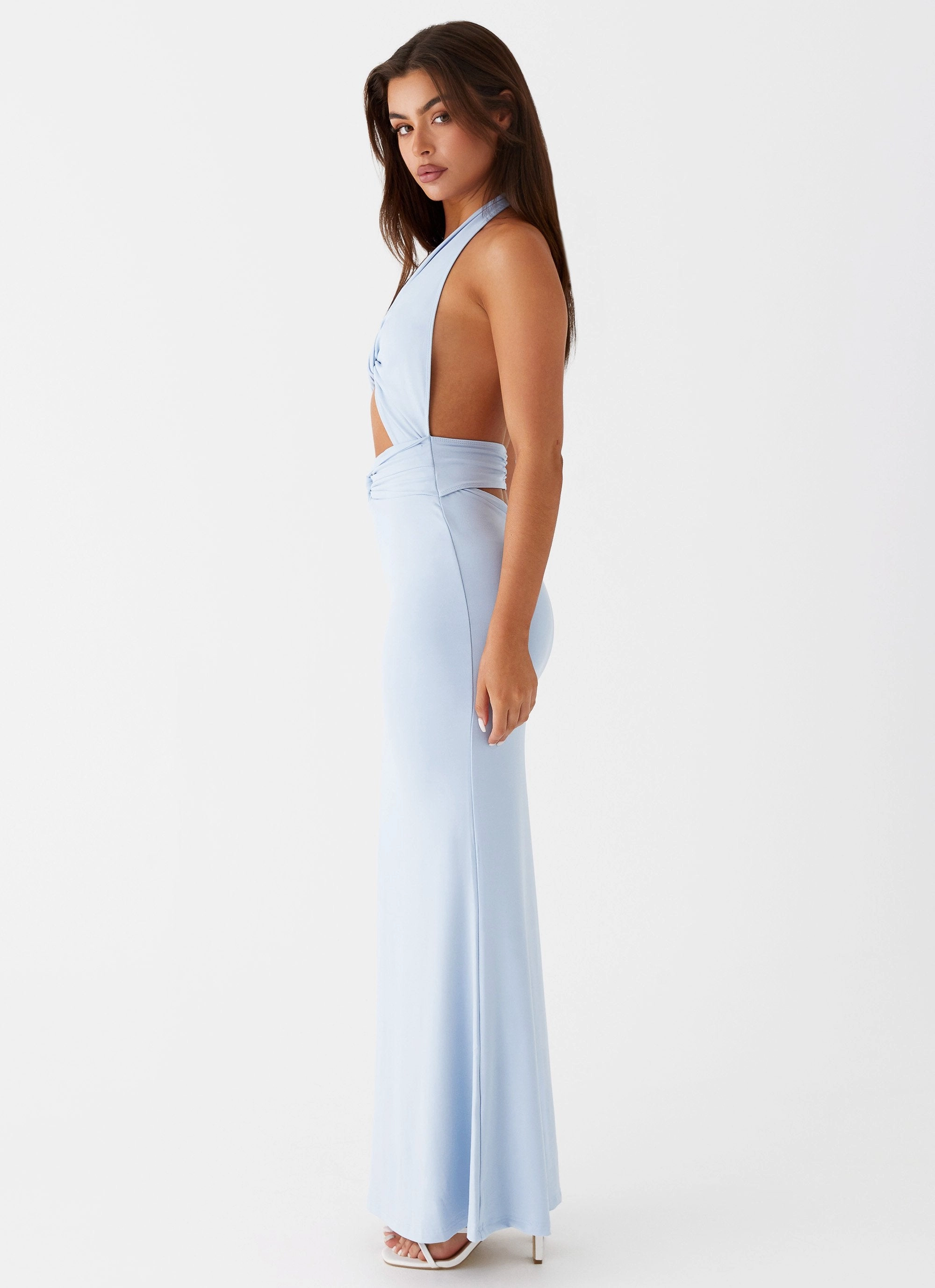 Resort Outfit Tall Fit Carolina Twist Maxi Dress - Blue