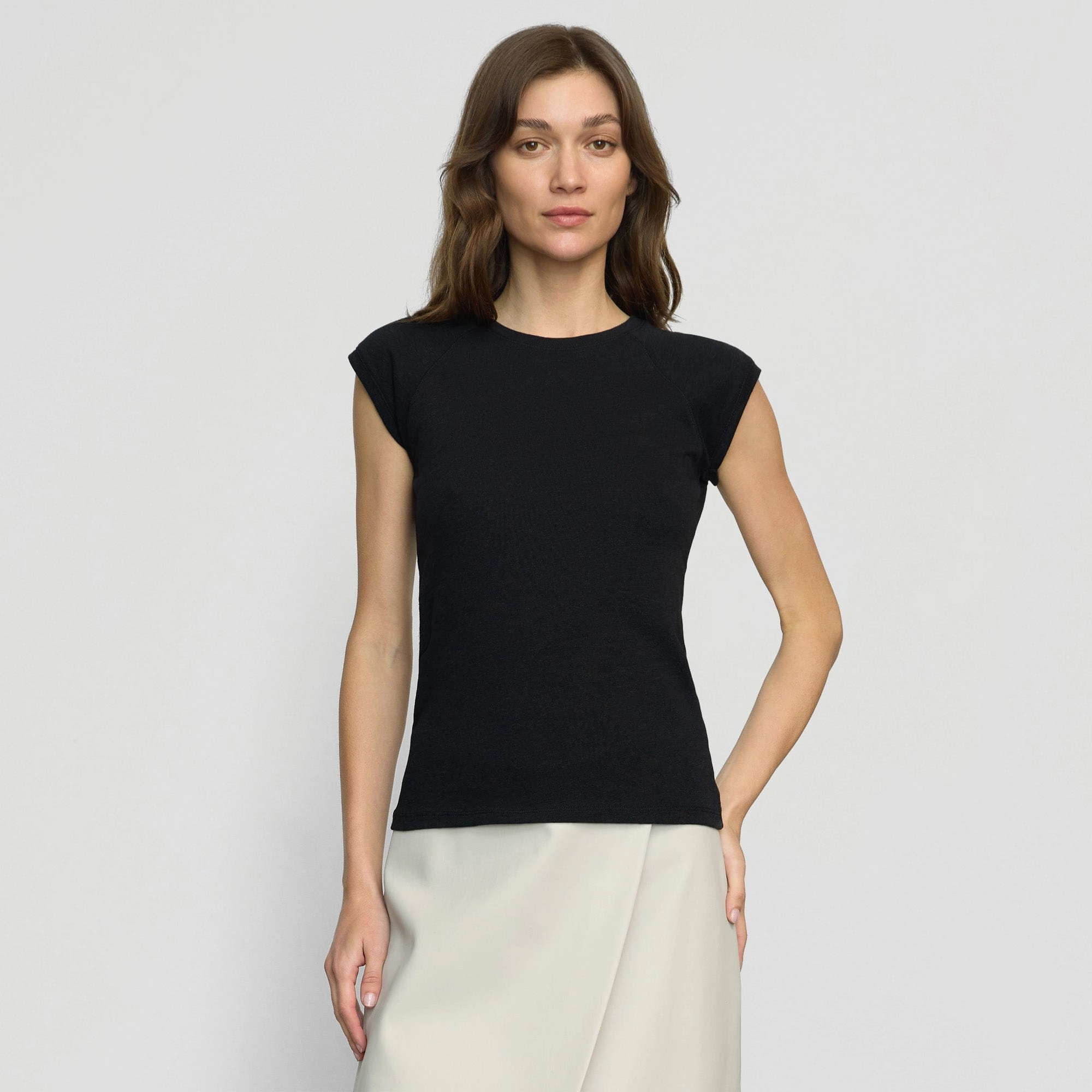 Kiely Raglan Hemp-Organic Cotton Tee Slim Fit Cut