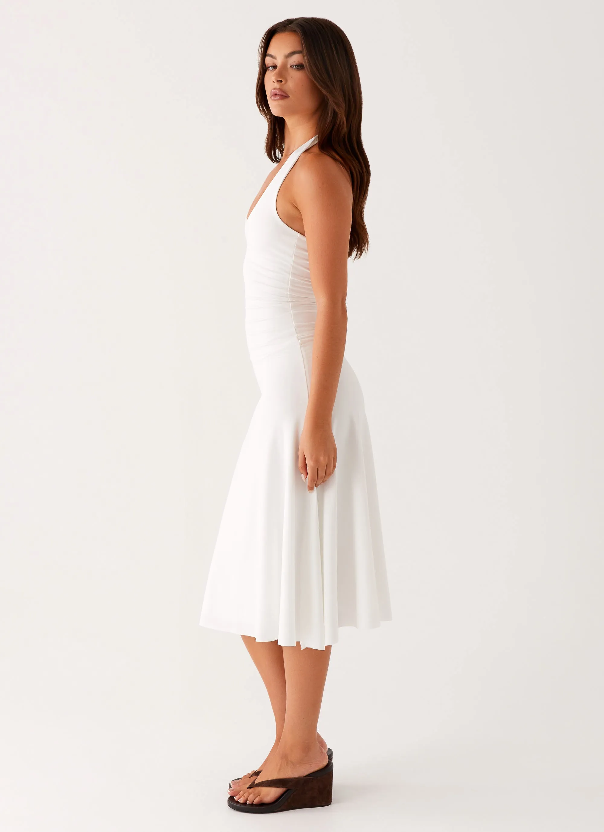 Klyne Midi Dress - Ivory Gender Free