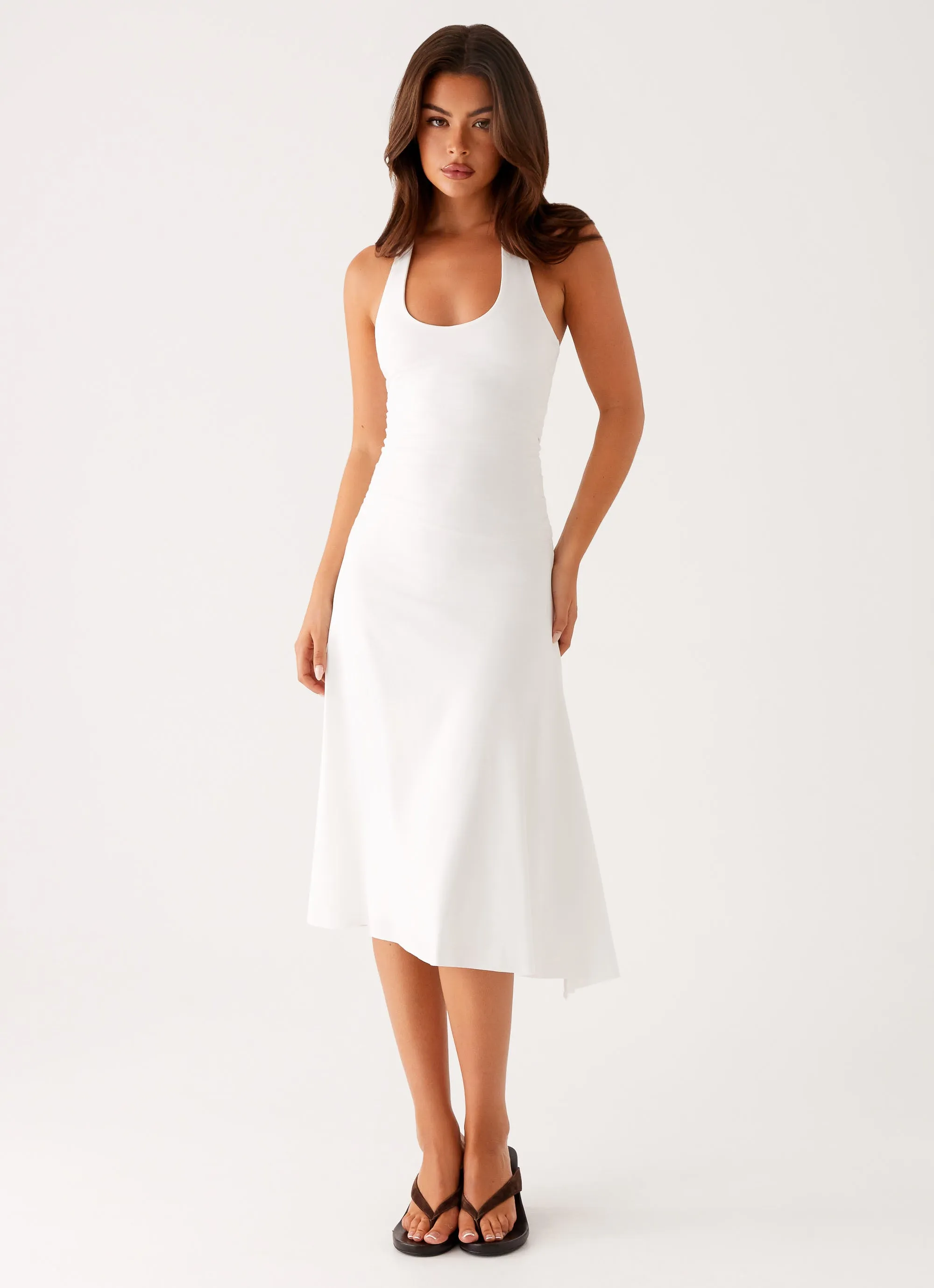 Calm Tone Klyne Midi Dress - Ivory