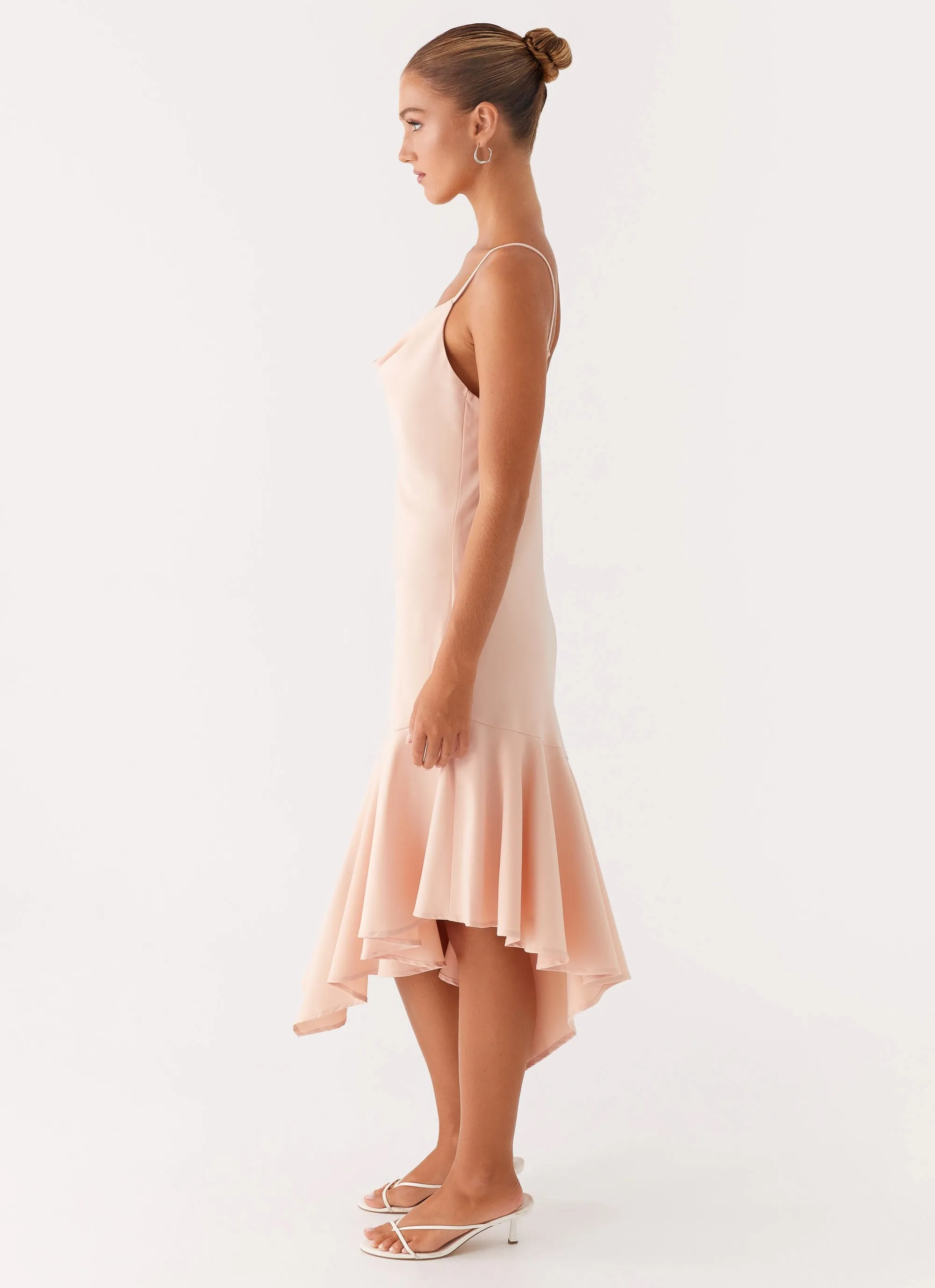 Nordic Calm Korby Midi Dress - Pink
