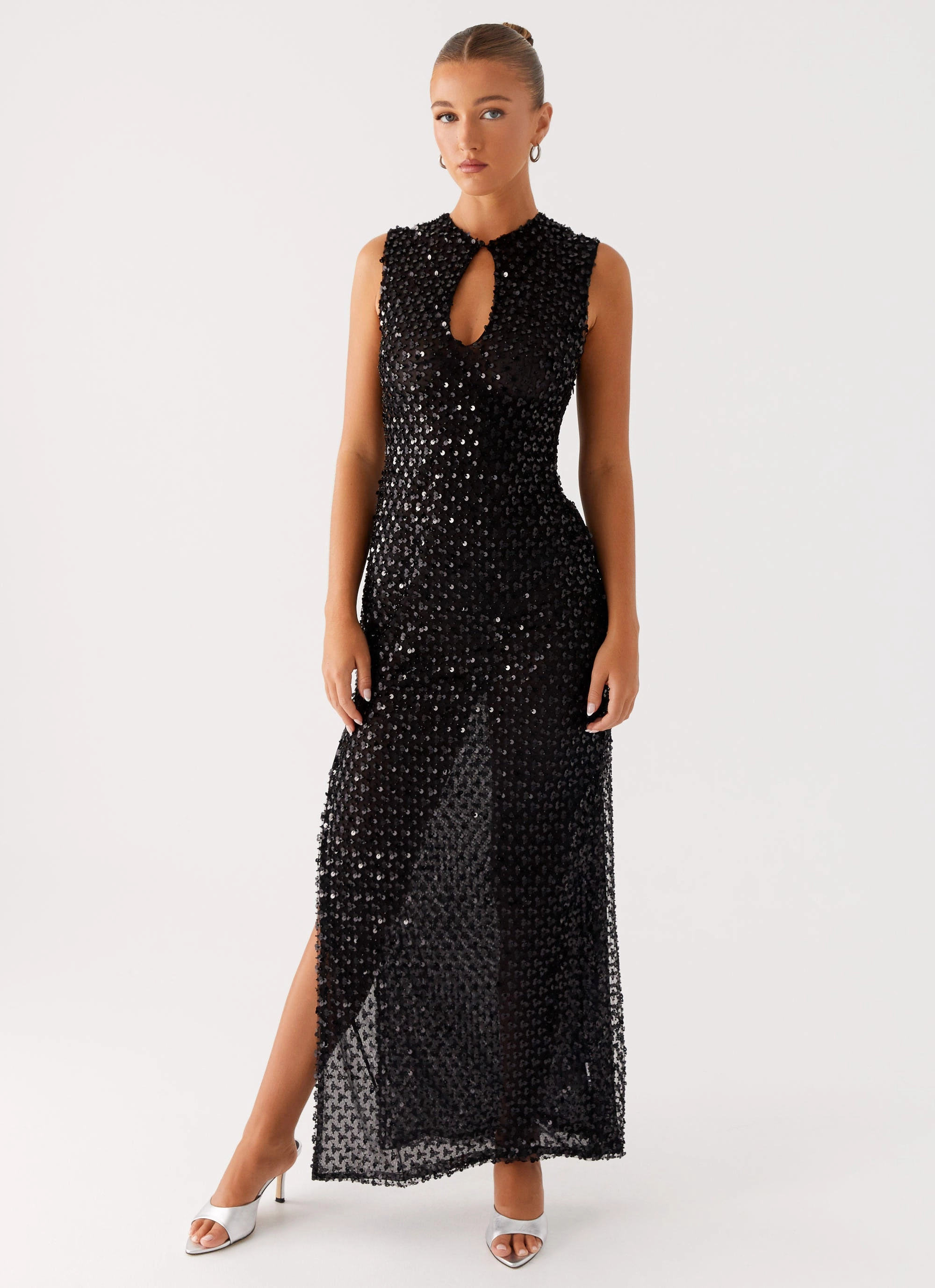 Kore Sequin Maxi Dress - Black Relax Appeal