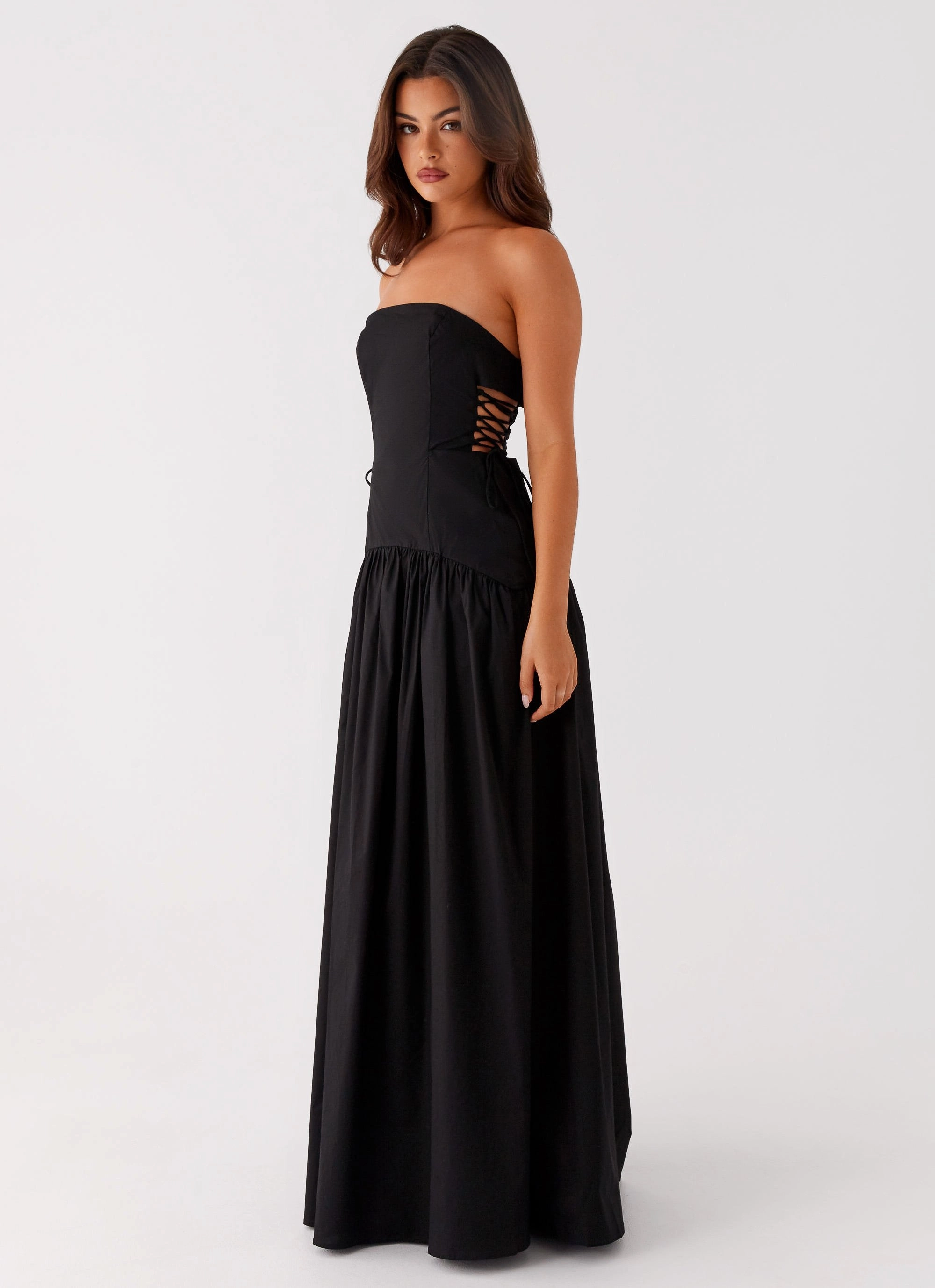 Smart Lines Refined Cut Conagh Maxi Dress - Black