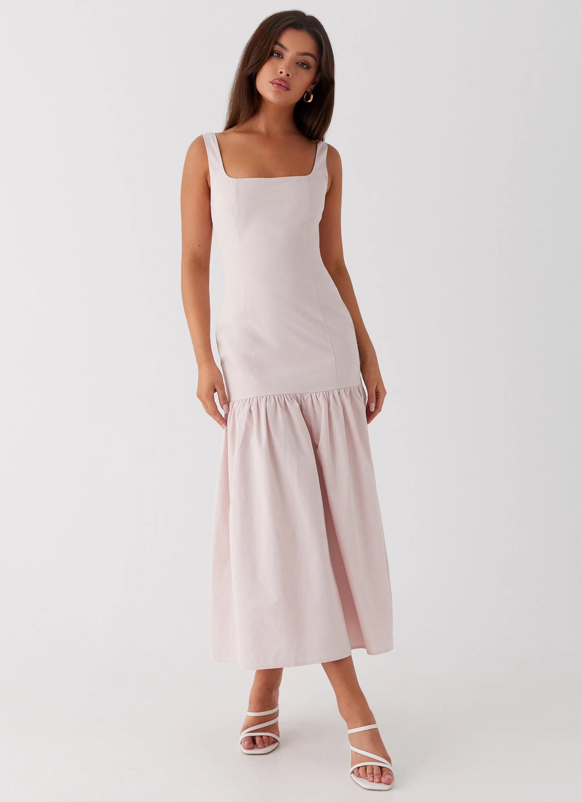 Ladylike Midi Dress - Pink Classic Layer Subtle Touch