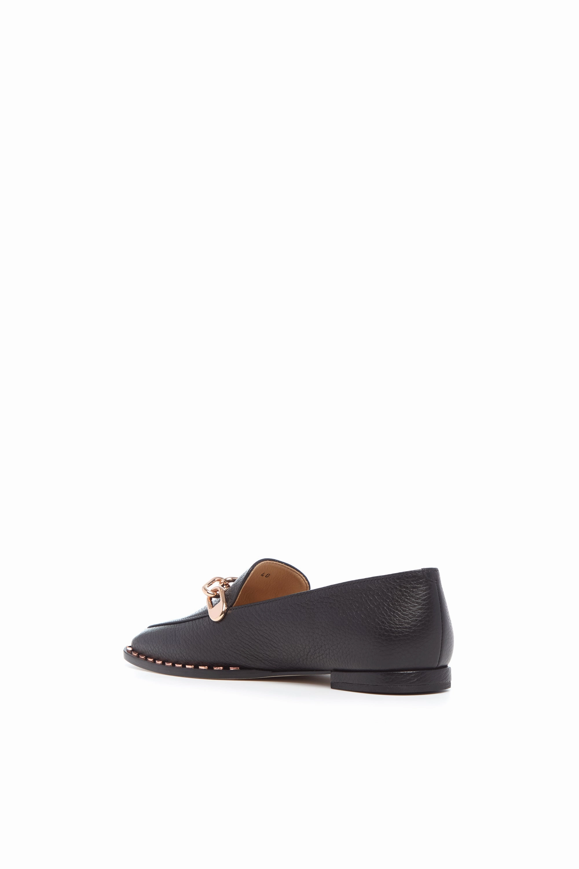 Flexible Motion Larisa Loafer in Black Textured Leather