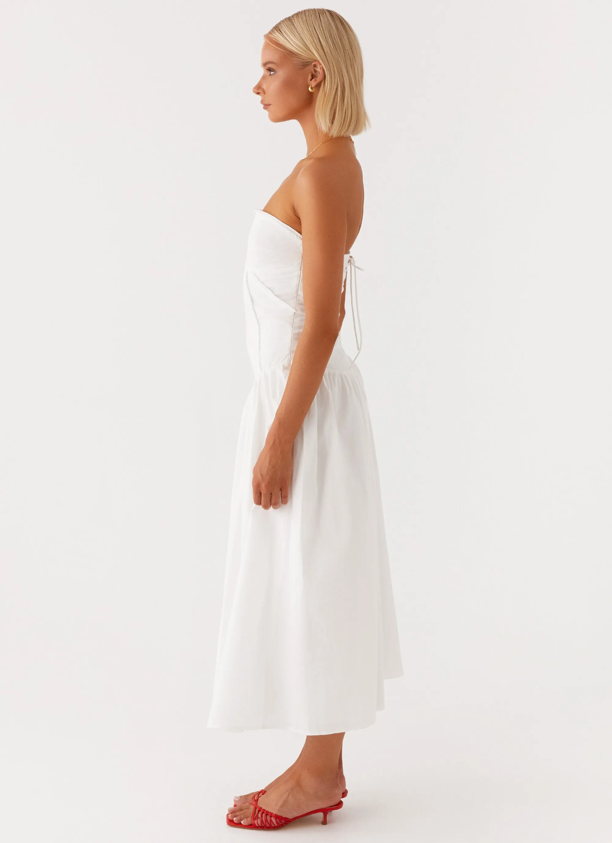 One Piece Look Larnie Midi Dress - White