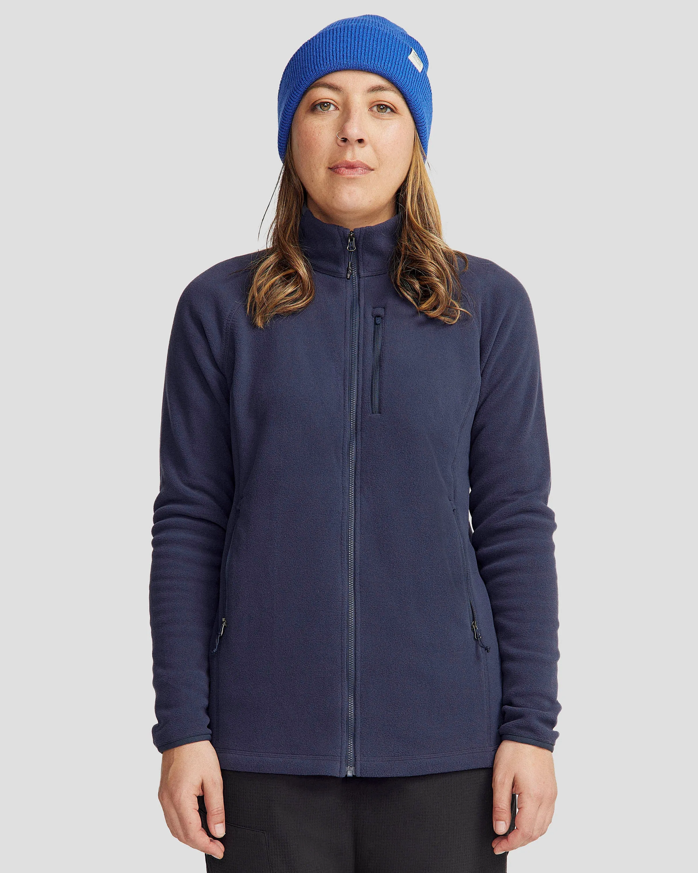Thermal Insulation Layer Climate Responsive Textile Women's Ridge 100 PrimaLoft Bio Fleece Jacket - Pure Navy
