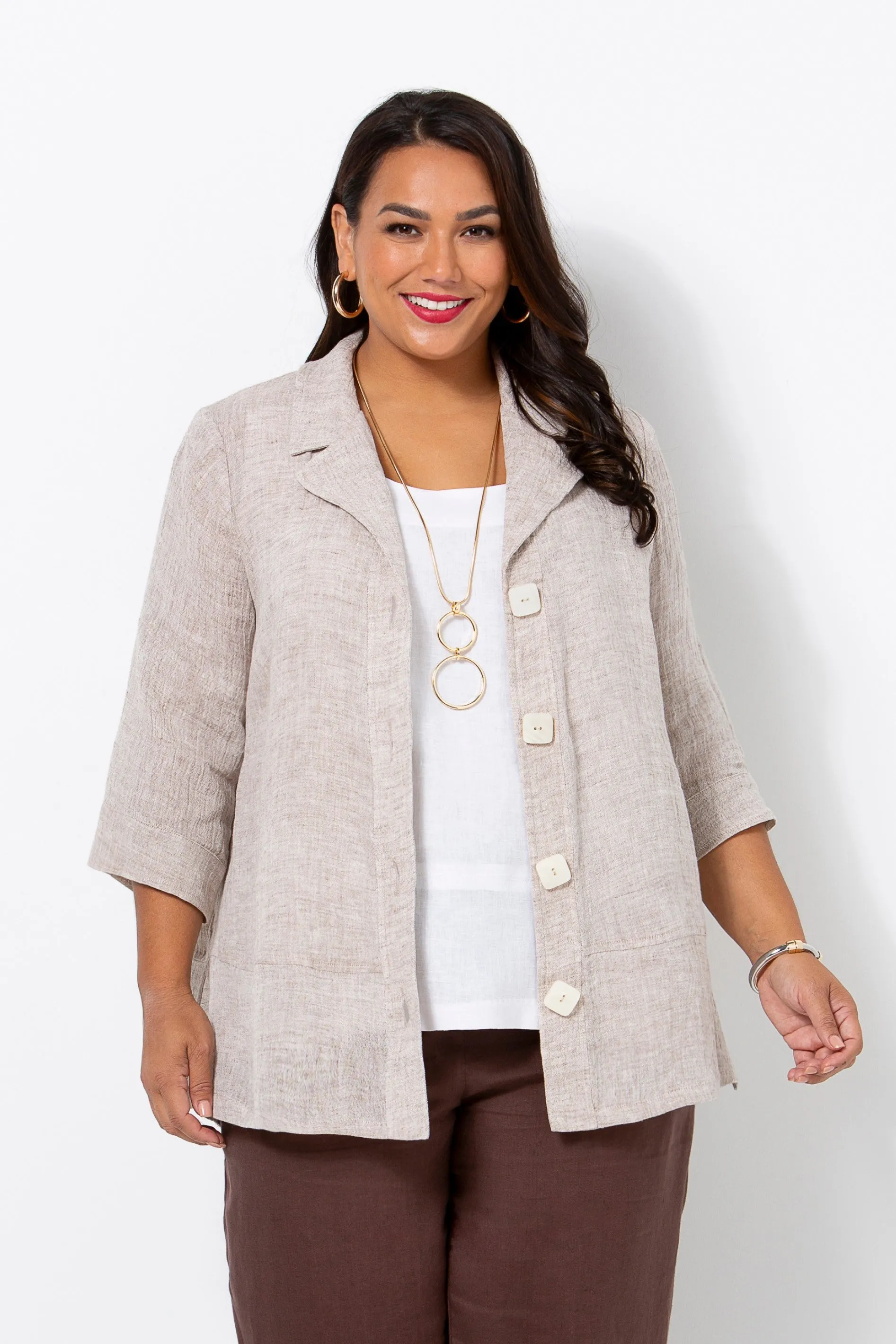 Swish - 444033 Boxy Fit Jacket Breezy Layer Option Mark Style