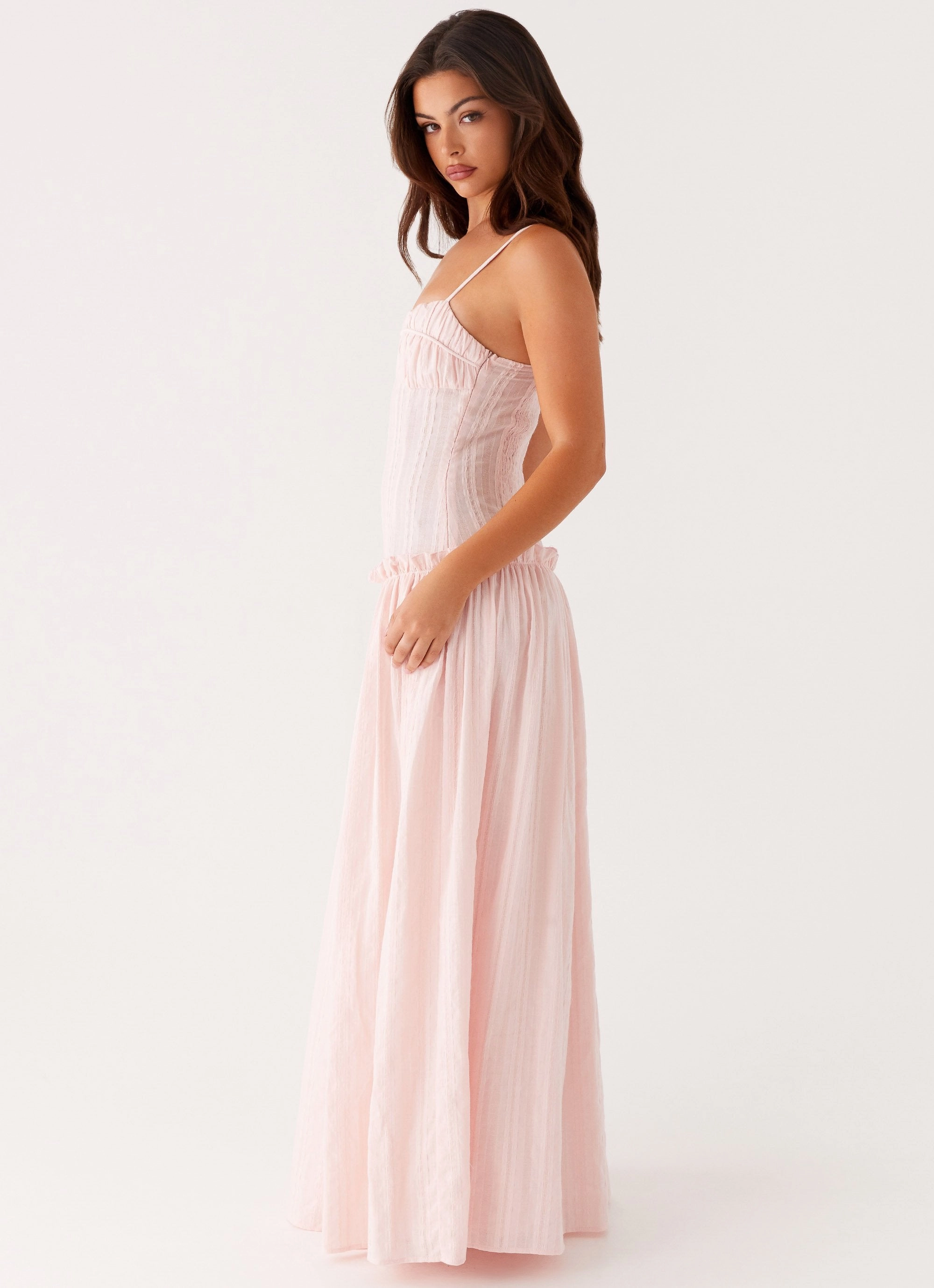Calm Style QuickDryTechnology Jacinda Drop Waist Maxi Dress - Pink