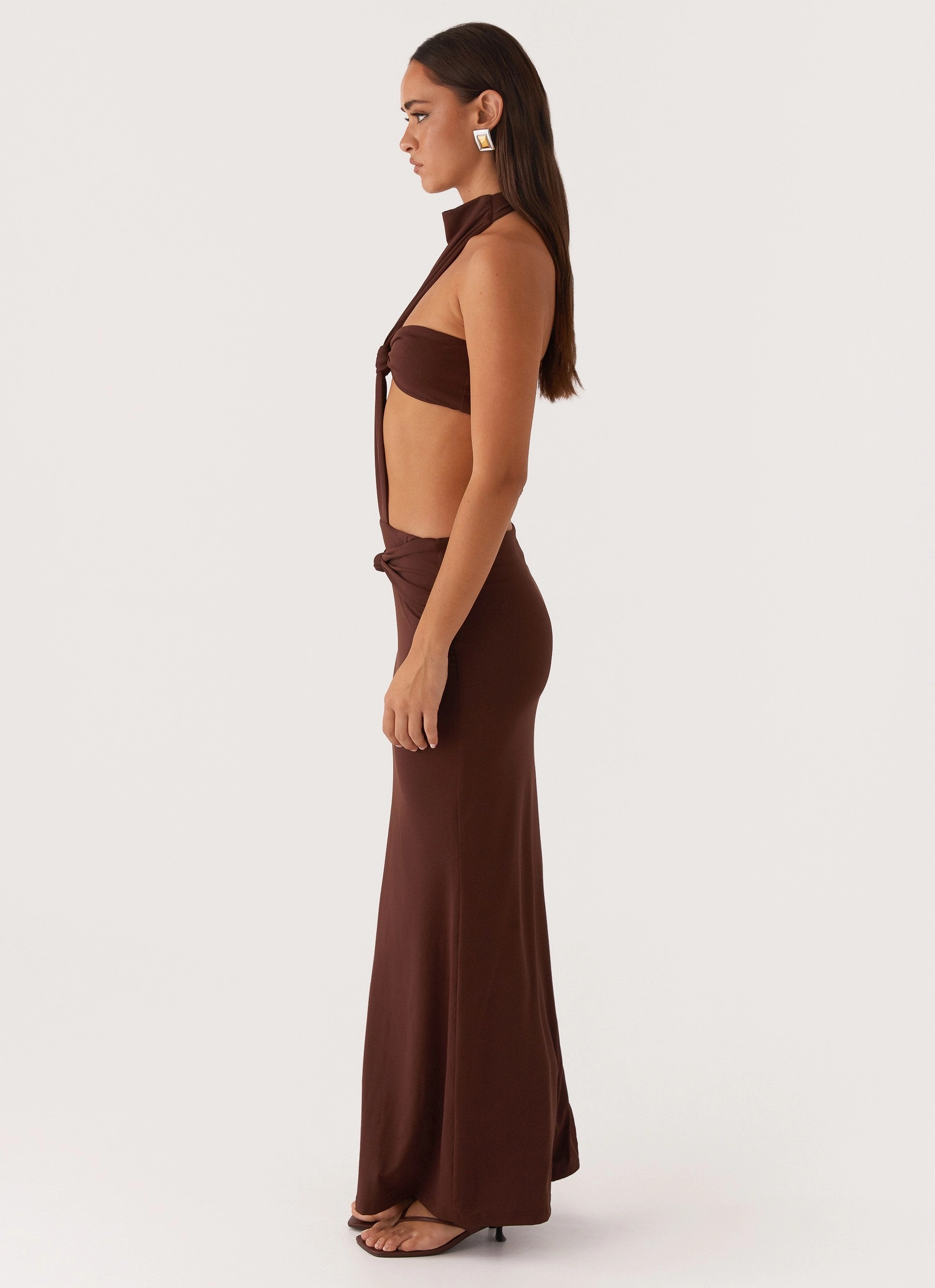 Cool Fabric All Day Look Elinor Maxi Dress - Chocolate