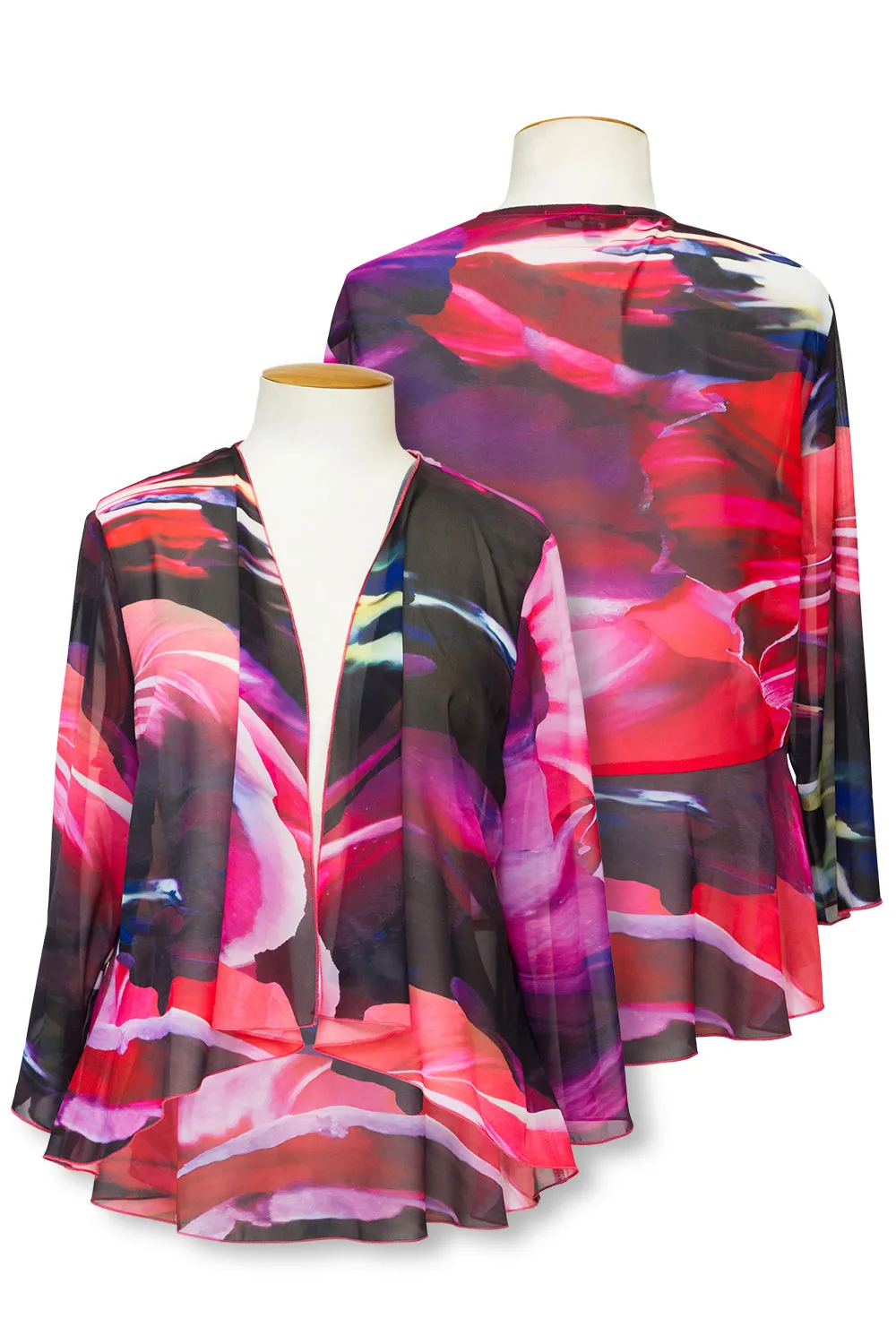 Layla Jones - LJ0396 Calvin Klein Chiffon Jacket Stylish Daily Fit HypoallergenicInnerLayer