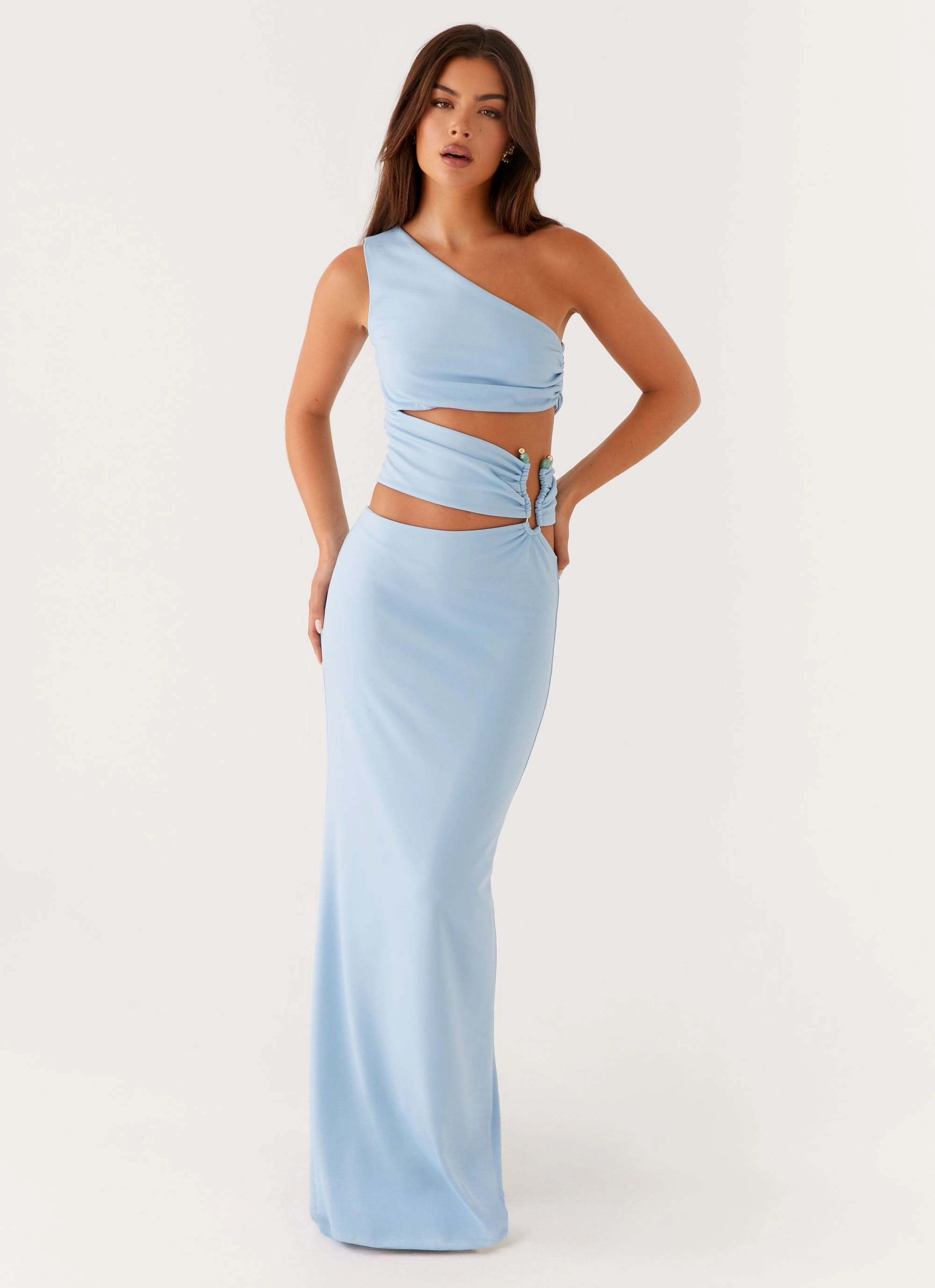 Laylani Cut Out Maxi Dress - Blue Night Vibes